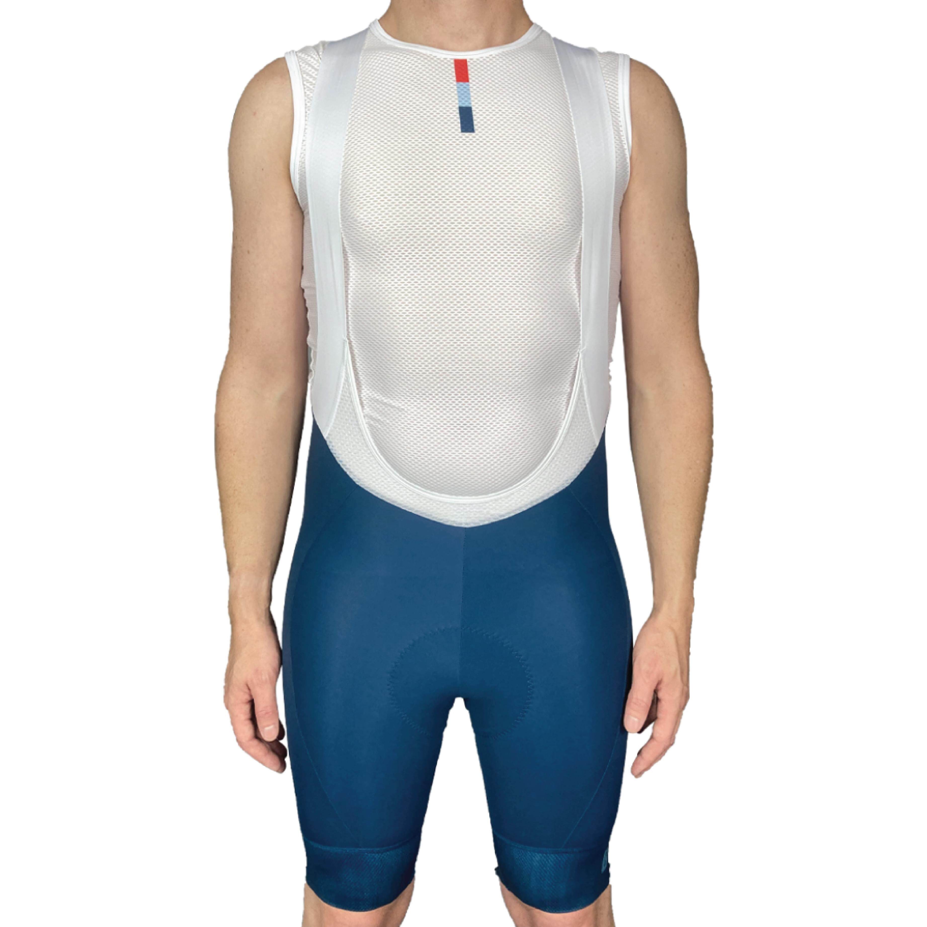 Pro Maximus Men's Cycling Bibs – Blue Long Distance Bib Shorts