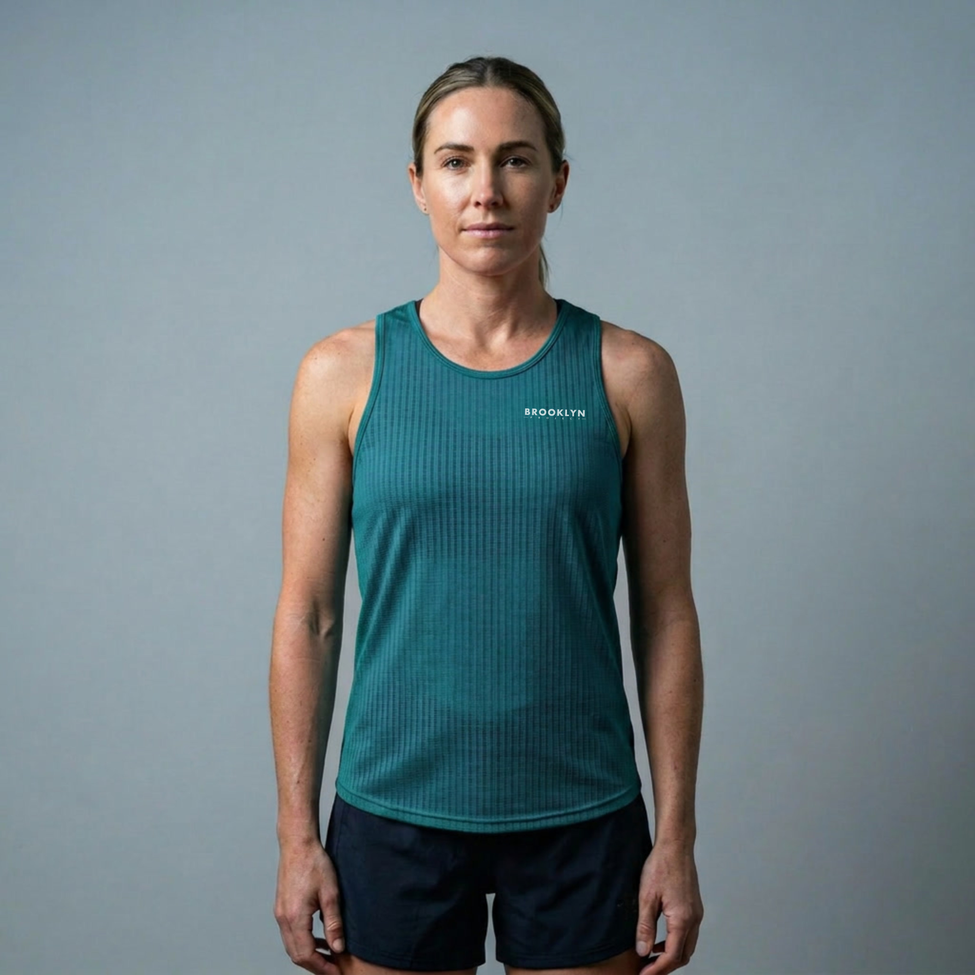 Women's Elite Lightweight Run Singlet - Breathable Technical Singlet, Dark Green
