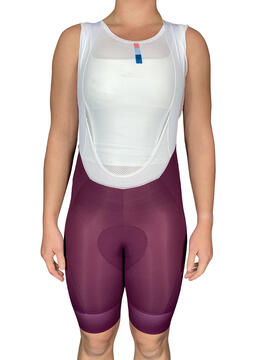 Pro Maximus Women's Cycling Bibs – Burgundy Long Distance Bib Shorts
