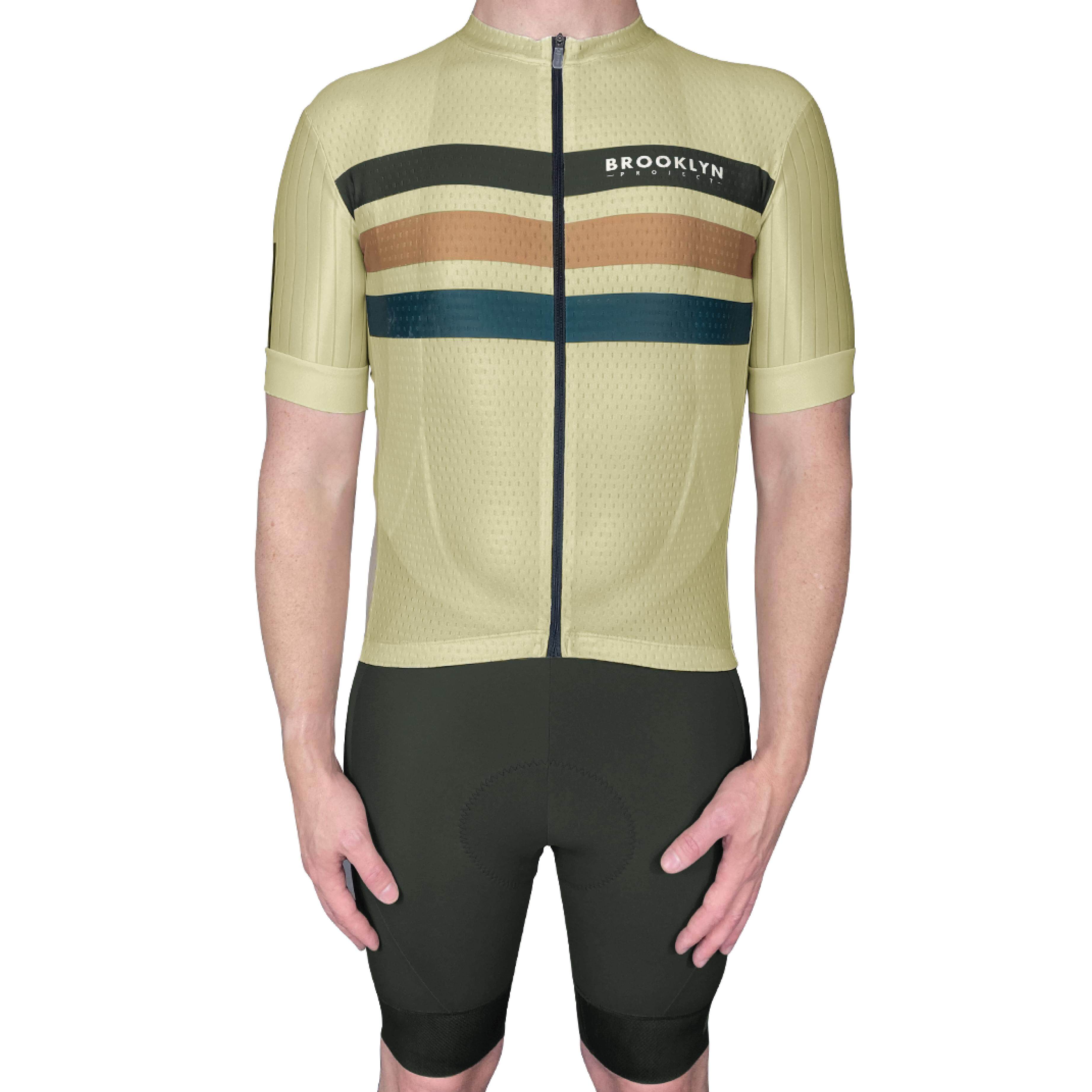 Pro Maximus Men's Cycling Bundle: Olive Jersey, Bib Shorts & Socks