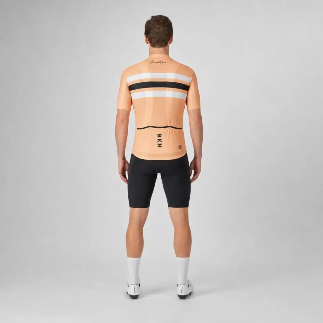 Men's Pro Cycling Jersey - Maximus Peach | Lightweight Performance
