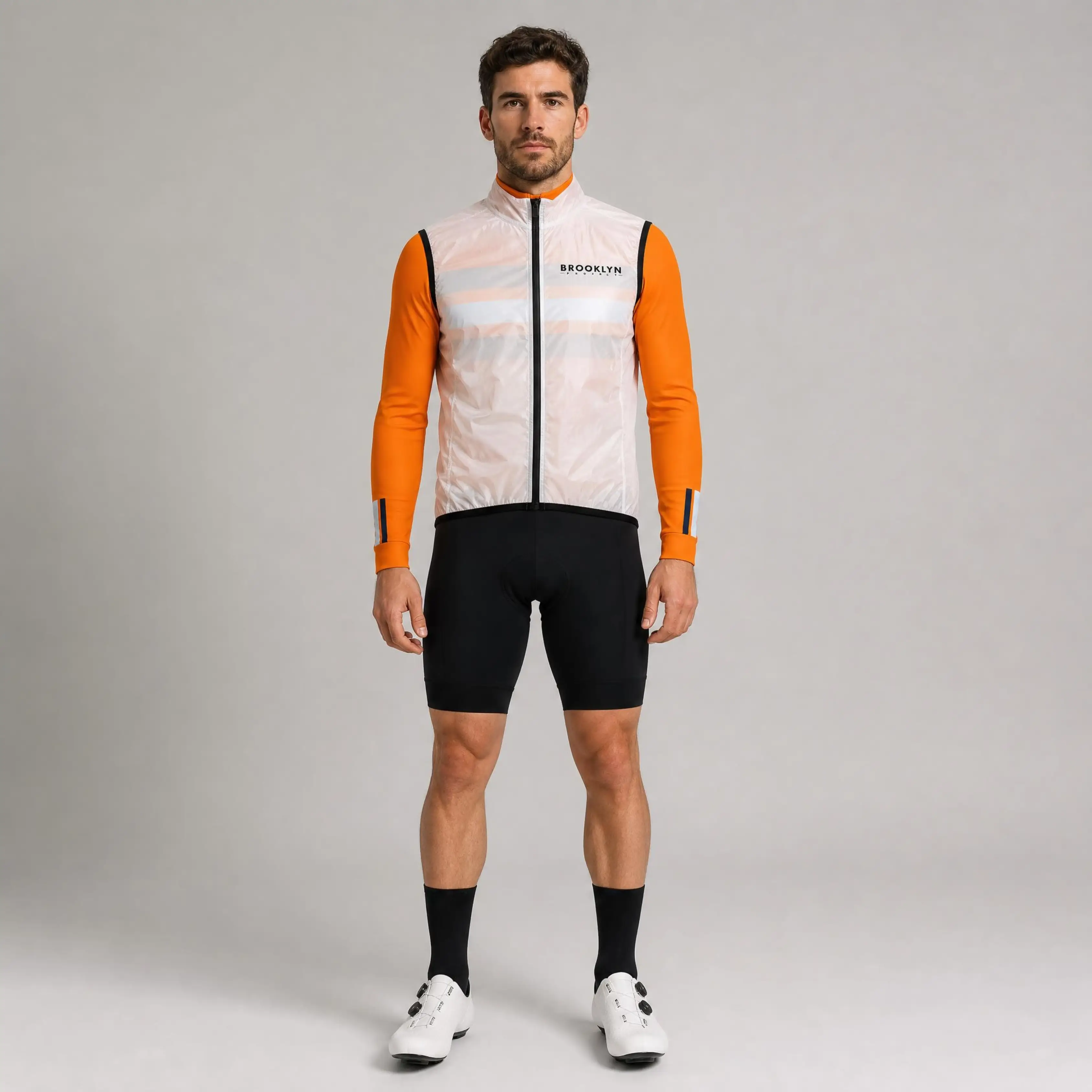 Men's Pro Clear Waterproof Fabric Cycling Vest - Lightweight & Breathable