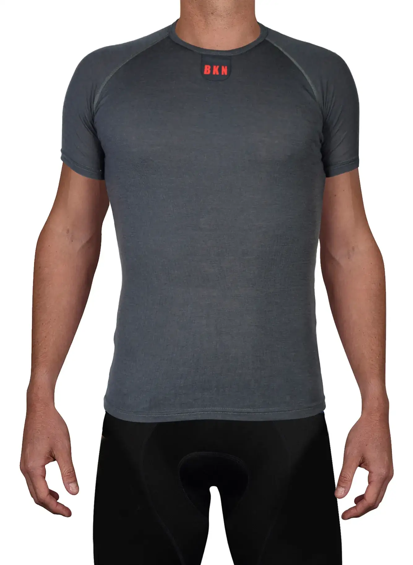 Merino Wool Cycling Undershirt Sleeved Grey