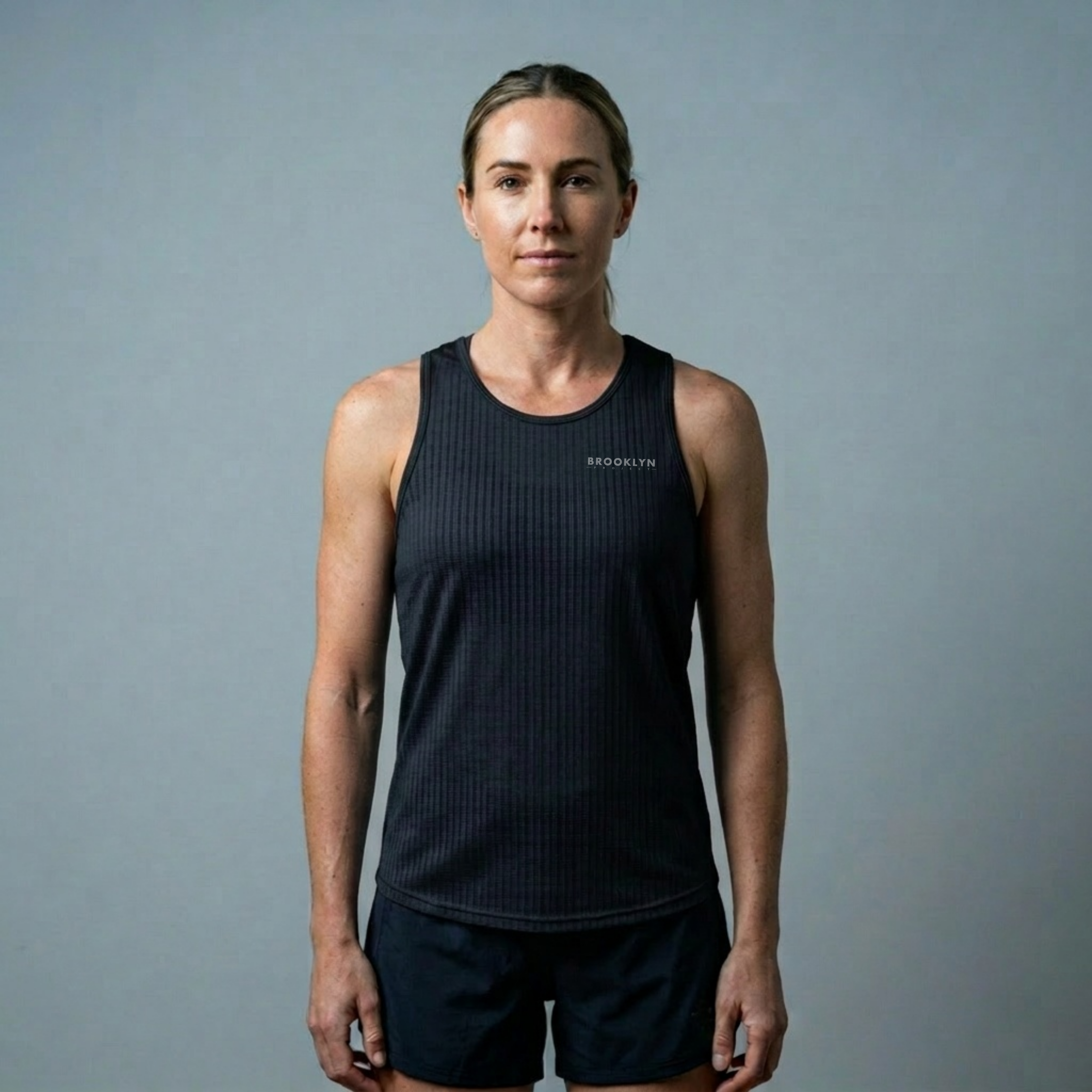 Women's Elite Lightweight Run Singlet - Breathable Technical Singlet, Black