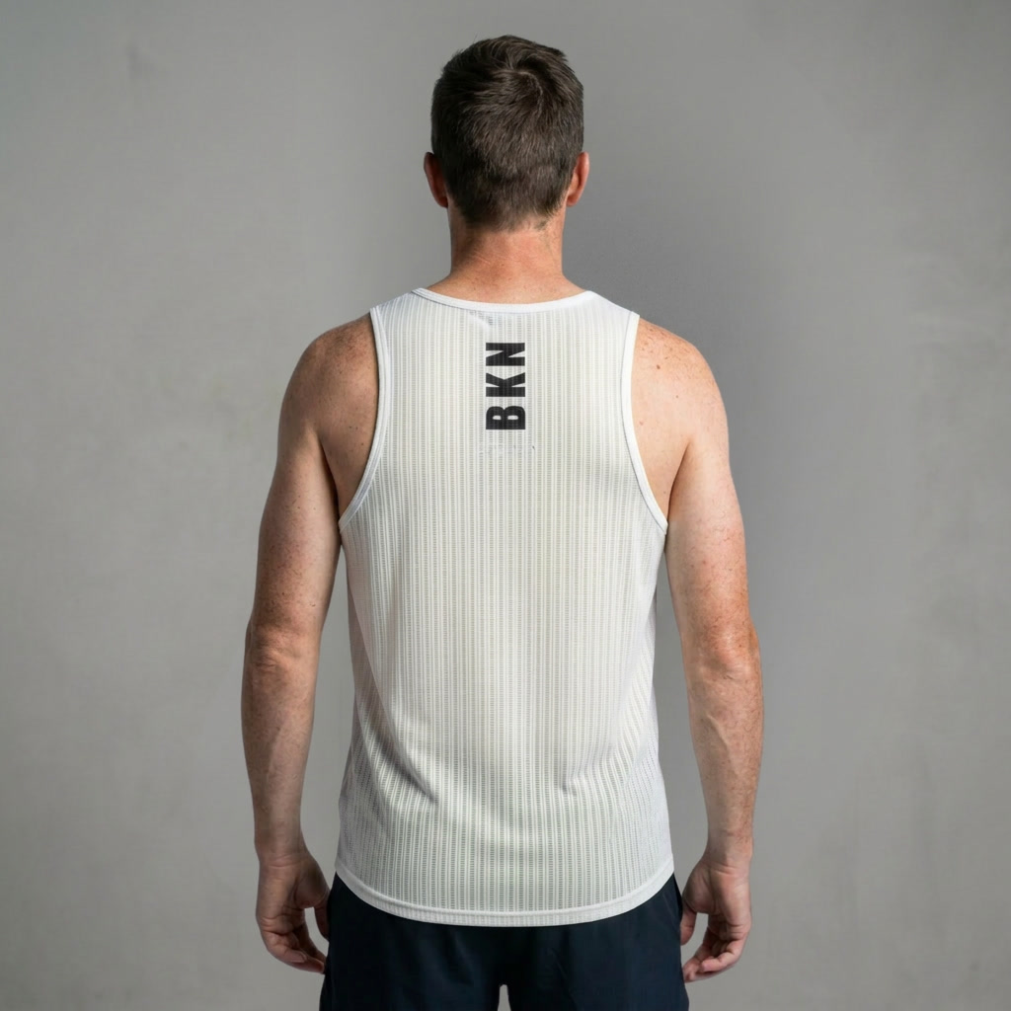 Men's Elite Lightweight Run Singlet - Breathable Technical Singlet, White