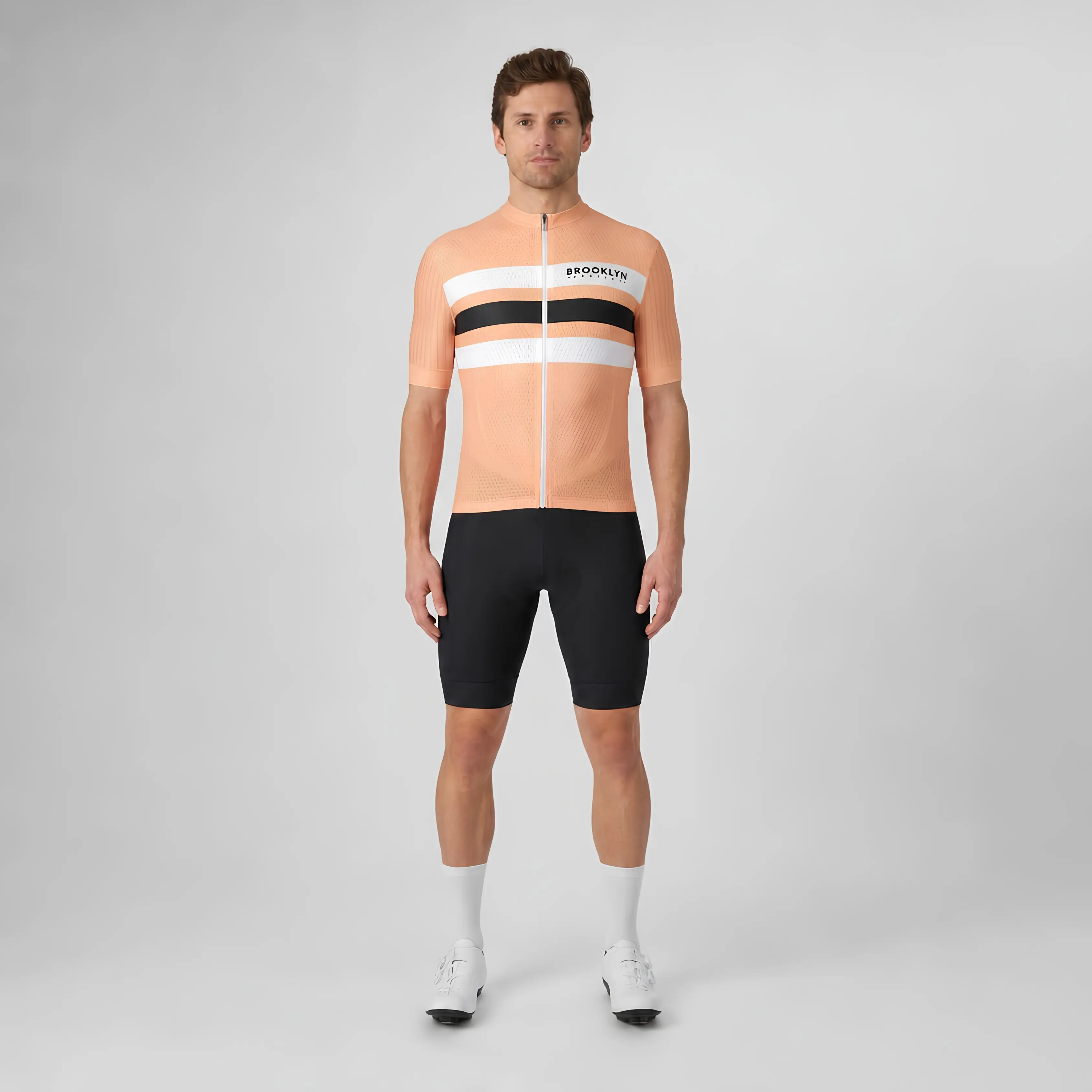 Men's Pro Cycling Jersey - Maximus Peach | Lightweight Performance