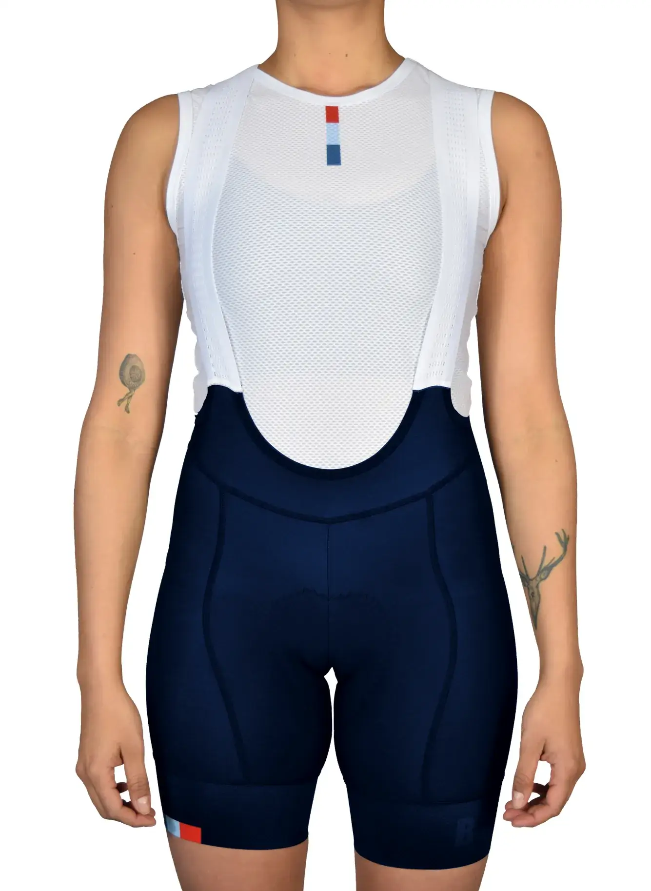 Women’s Pro Cycling Bib Shorts - High-Density Chamois Padding, Compression Navy