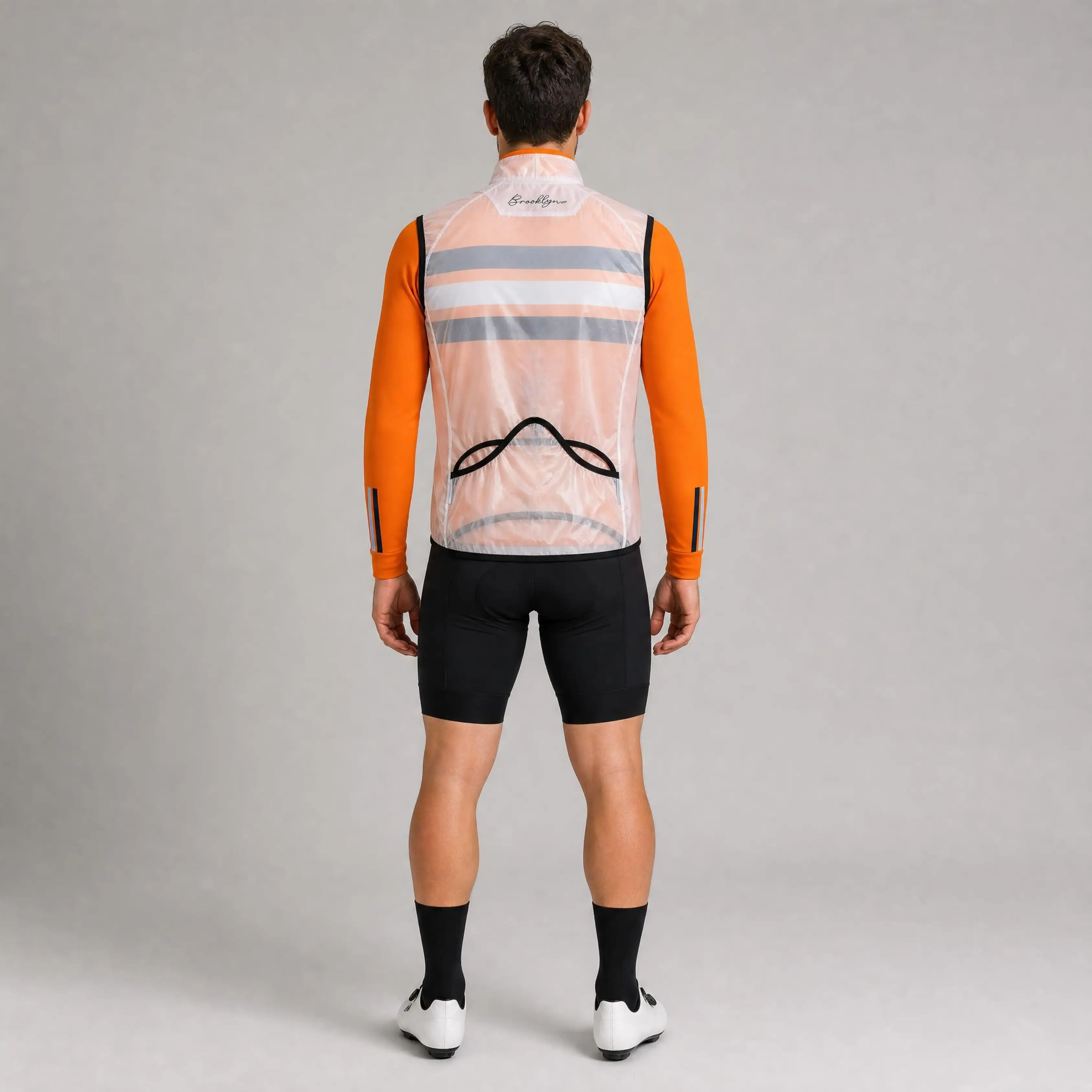 Men's Pro Clear Waterproof Fabric Cycling Vest - Lightweight & Breathable