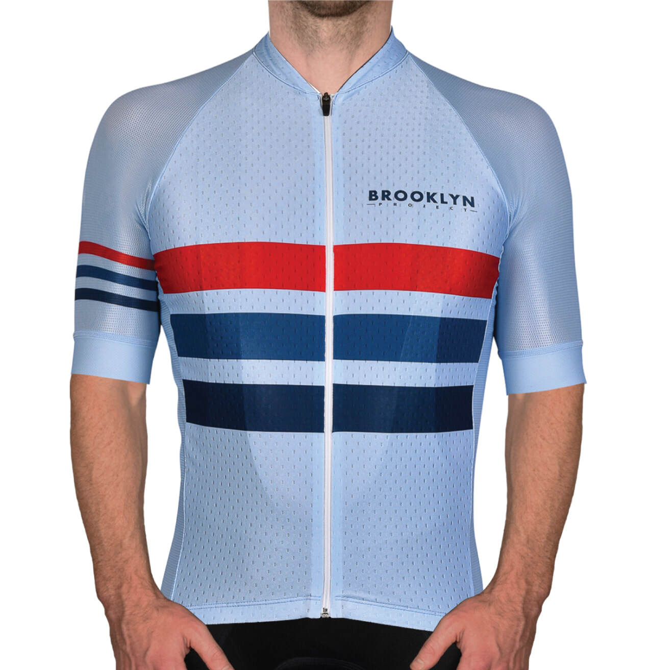 Men's Pro Cycling Jersey - Light Blue | Lightweight Performance