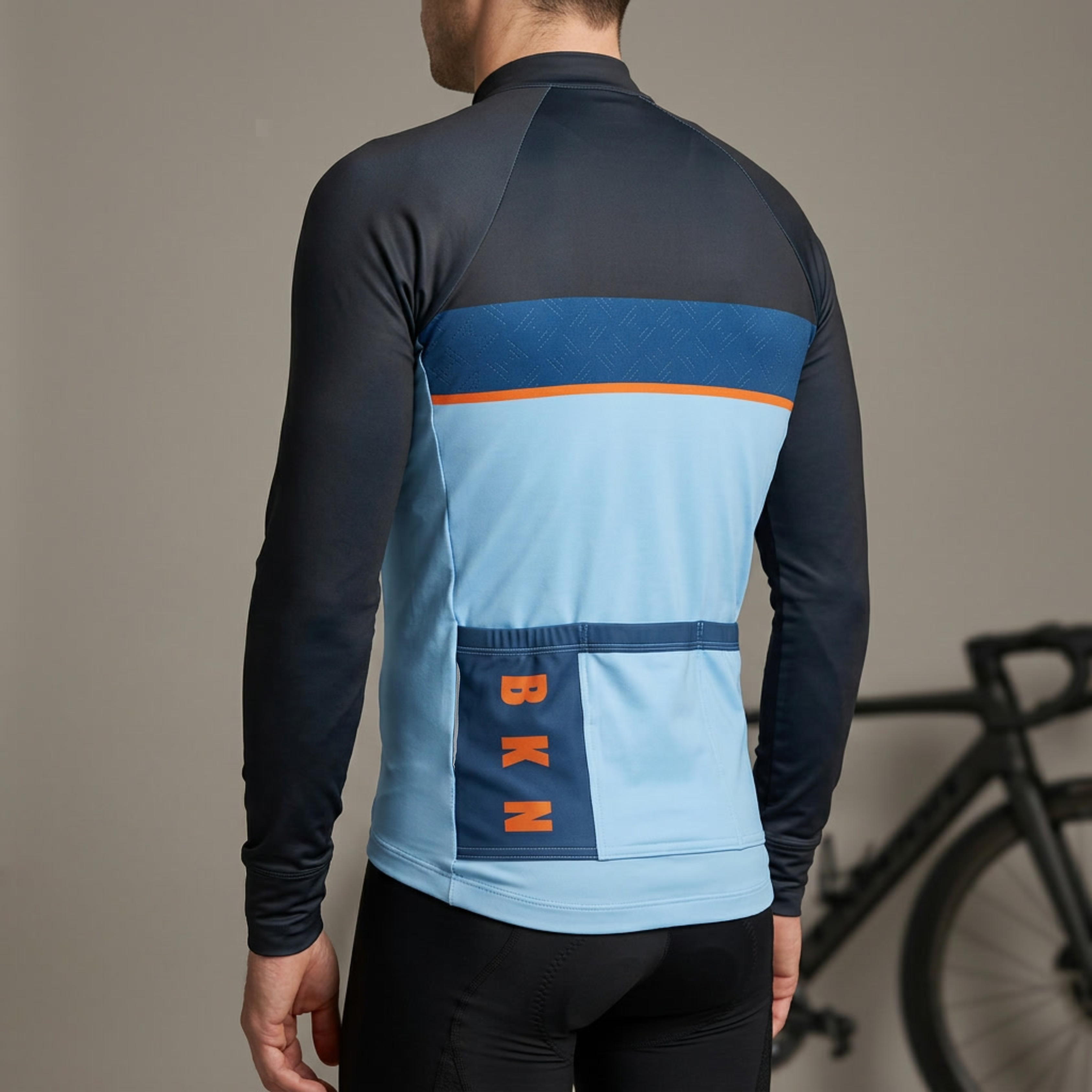 Men's Pro Thermal Cycling Jacket - Blue, Windproof