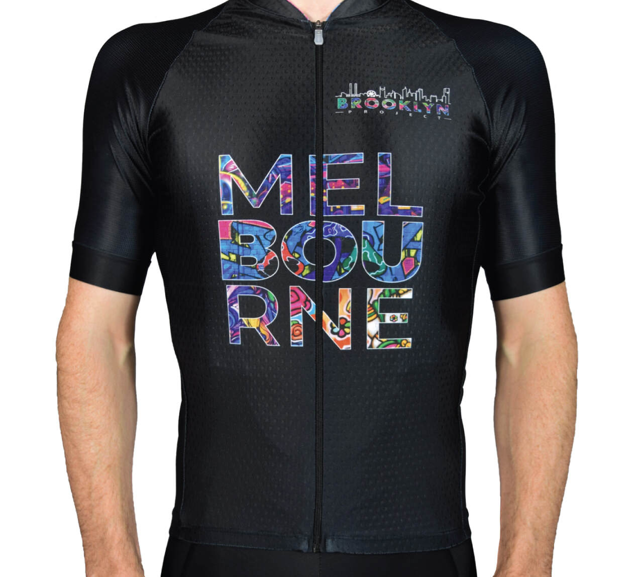 Men's Pro Cycling Jersey - Black Melbourne | Lightweight Performance