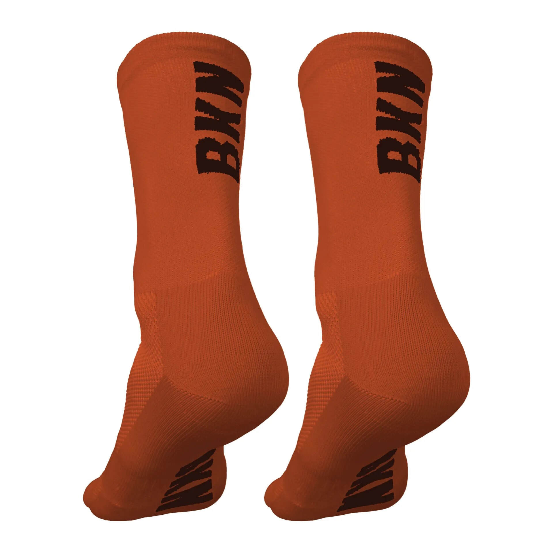 Pro Cycling Socks – Orange, Woven, 14cm cuff, Moisture-Wicking Fabric