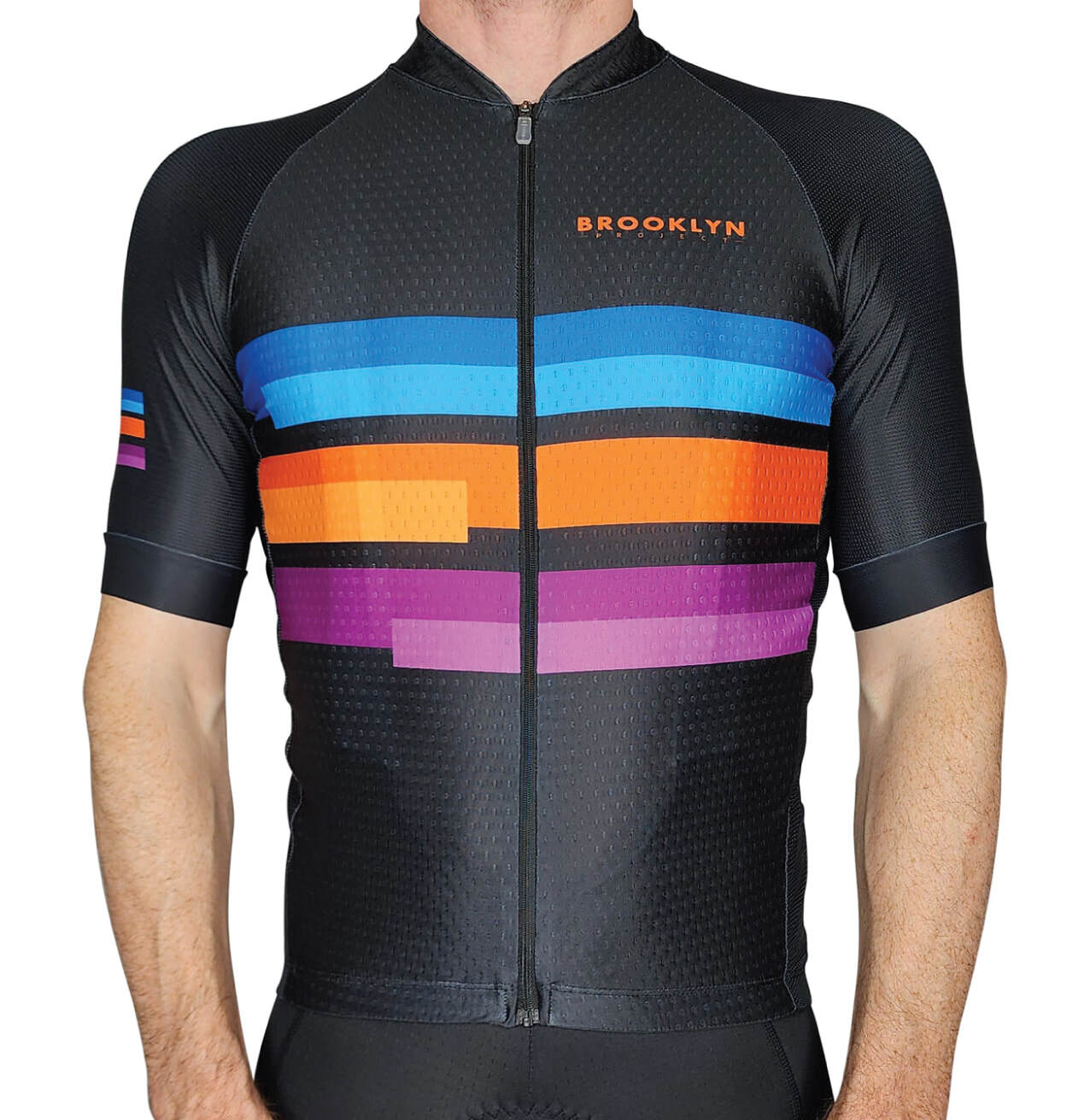 Men's Pro Cycling Jersey - Blocks Black Ice | Lightweight Performance