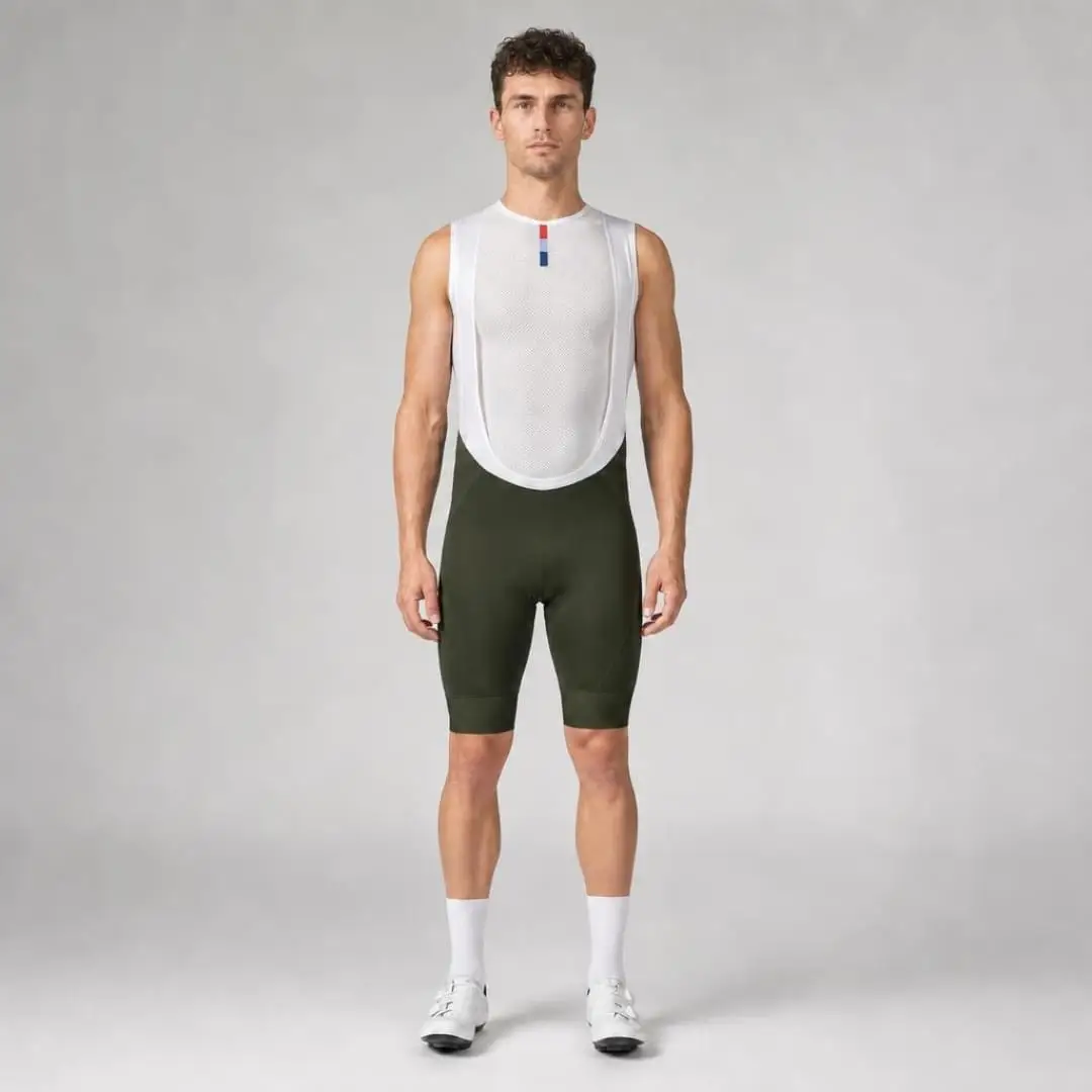 Pro Maximus Men's Cycling Bibs – Olive Long Distance Bib Shorts