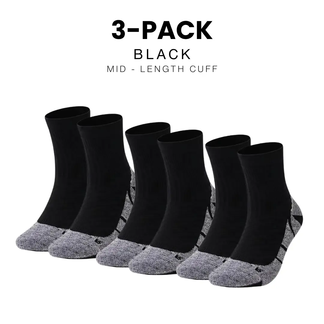 coolmax-running-socks-black-mid-cuff-length-3-pack