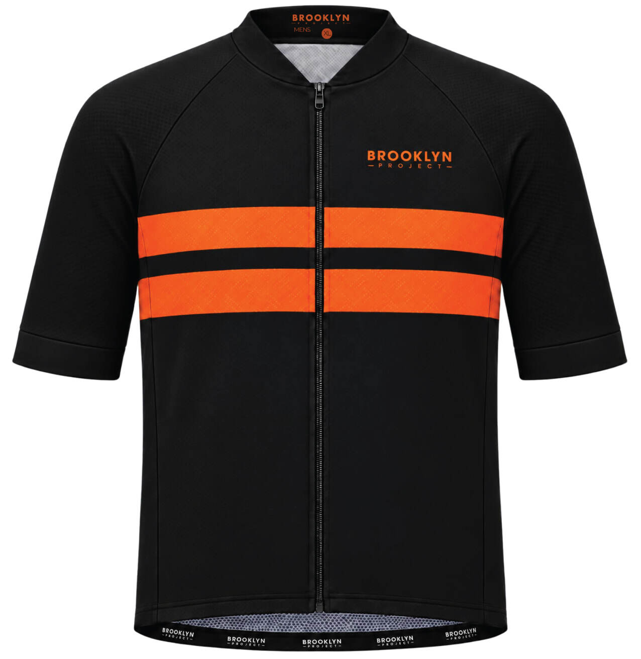 Men's Core Performance Cycling Jersey - Black Orange | Lightweight Performance