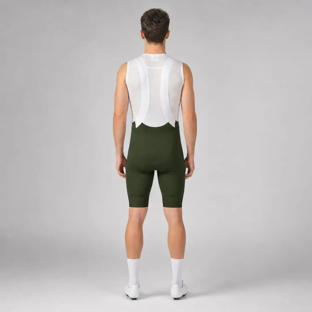 Pro Maximus Men's Cycling Bibs – Olive Long Distance Bib Shorts