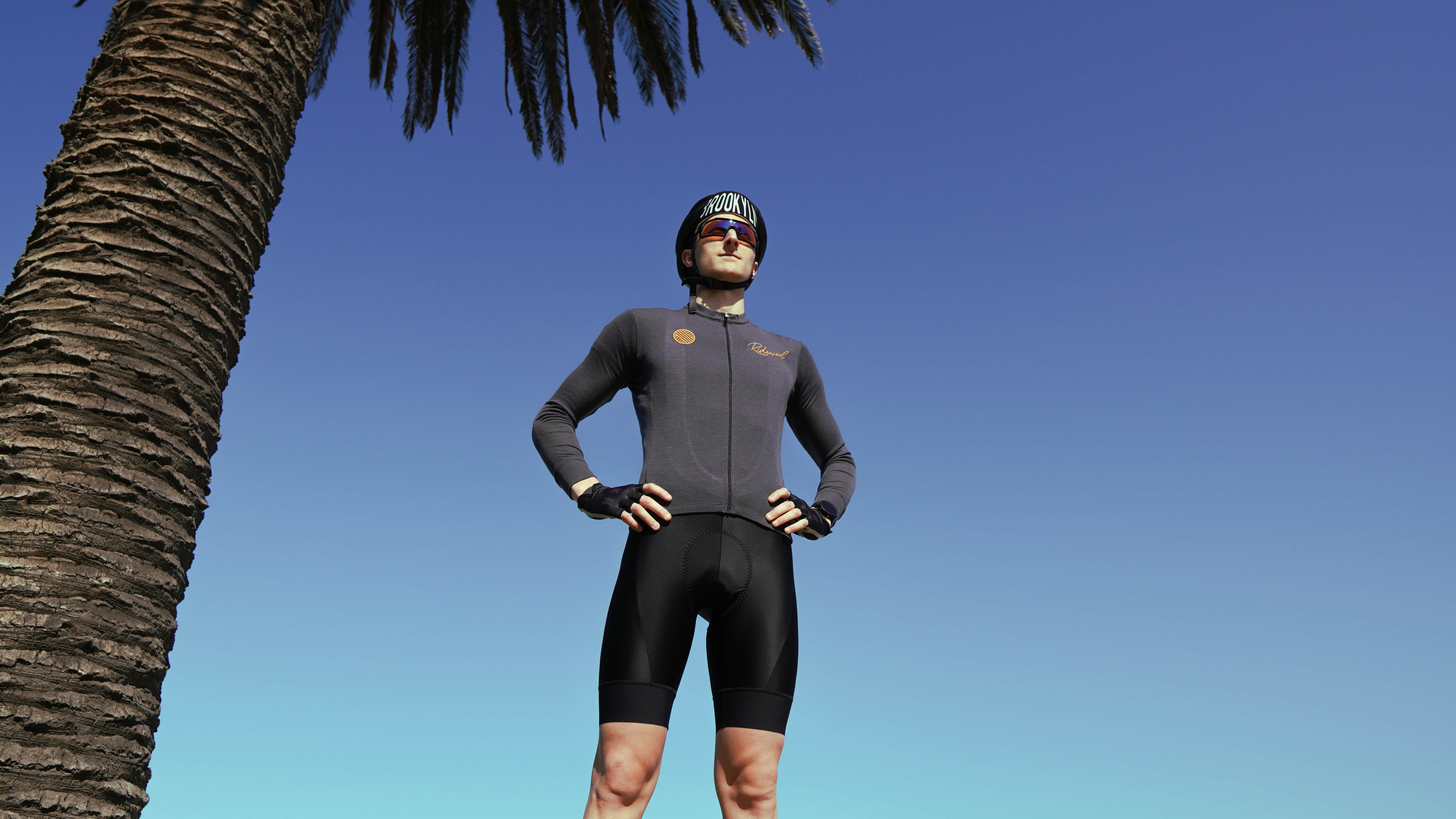 Merino Wool Cycling Jersey Long Sleeve Ridewool Grey