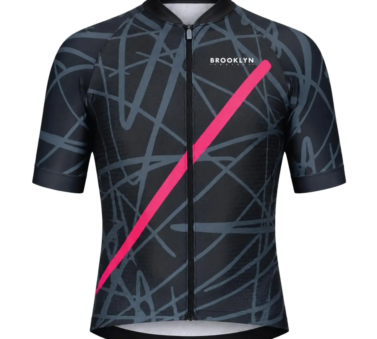 Mens-Pro-Cycling-Jersey---Black-Graffiti-Lightweight-Performance