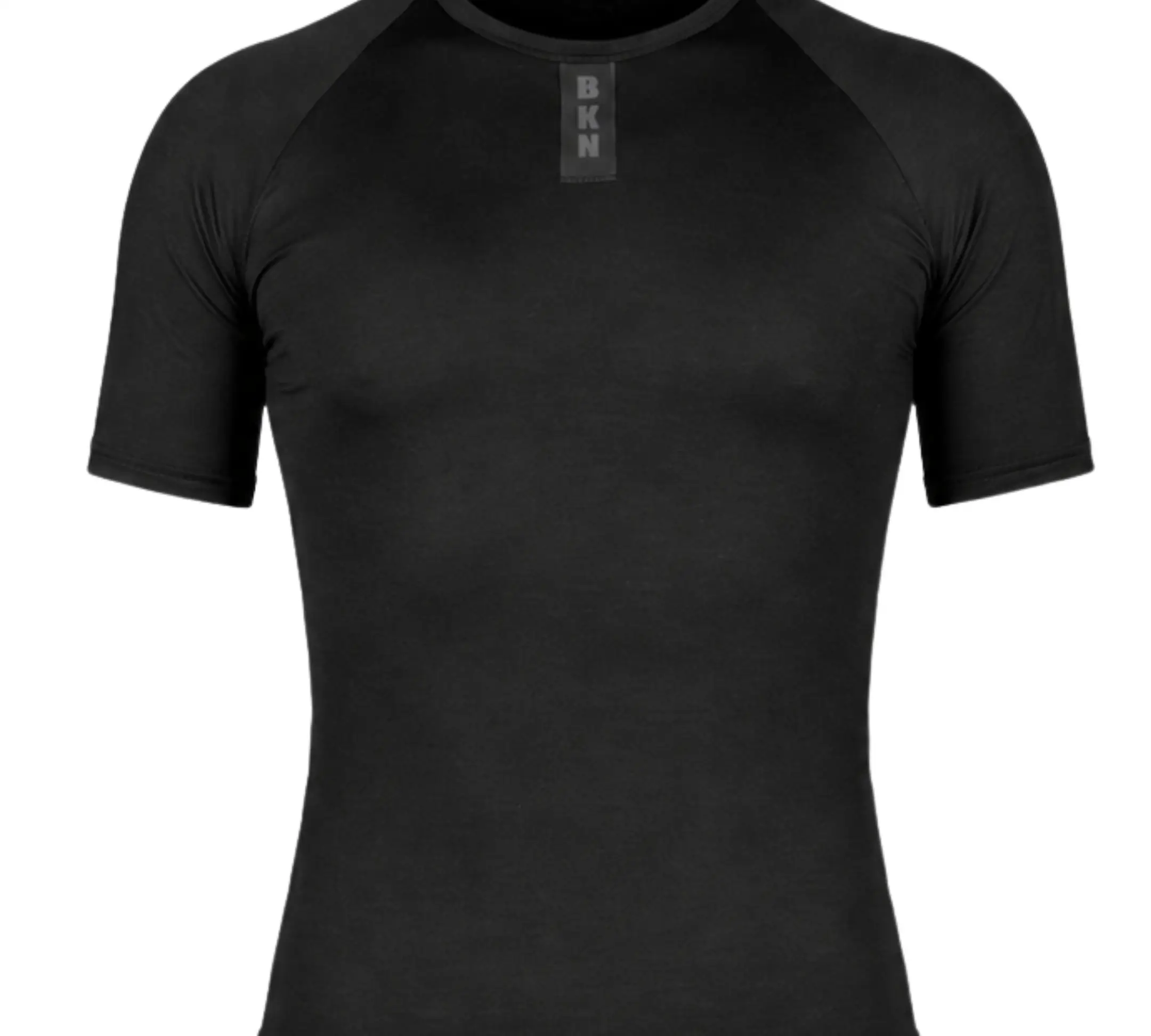 Merino Wool Tencel Cycling Undershirt Sleeved Black