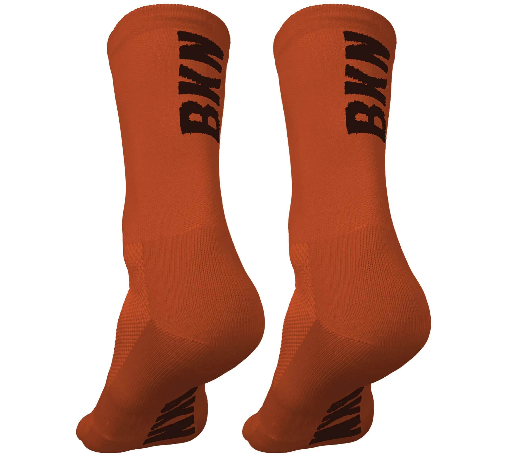 Pro Cycling Socks – Orange, Woven, 14cm cuff, Moisture-Wicking Fabric