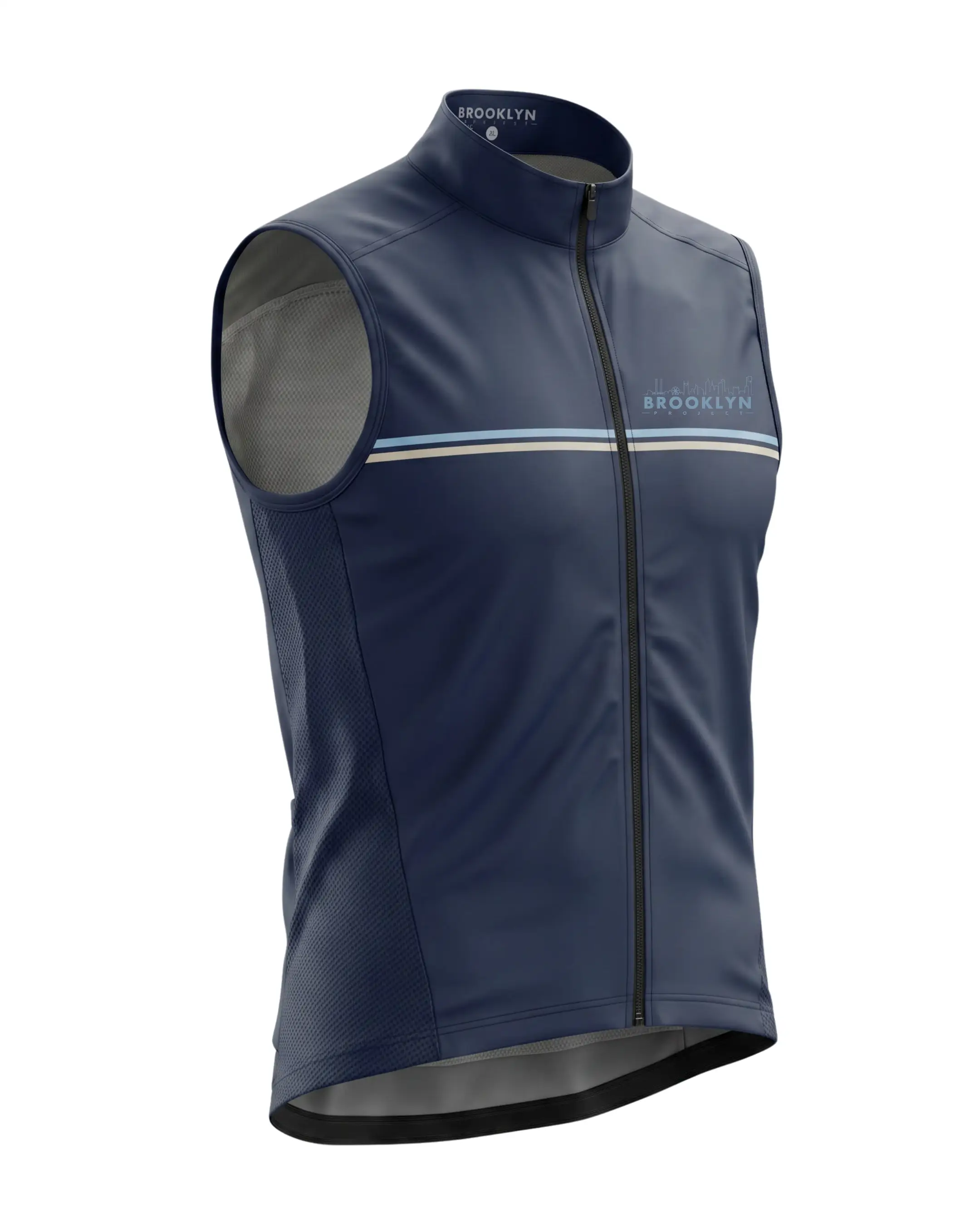Men's Pro Water-Resistant Cycling Vest Gilet - Navy, Windproof