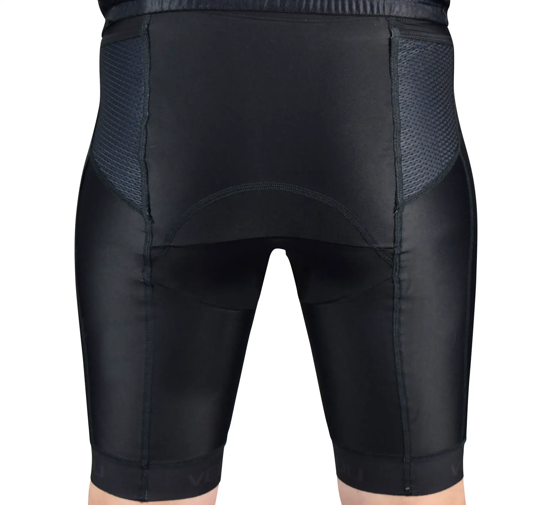 Men’s Endurance Triathlon Shorts with Pockets – Black Compression Tri-Race Shorts