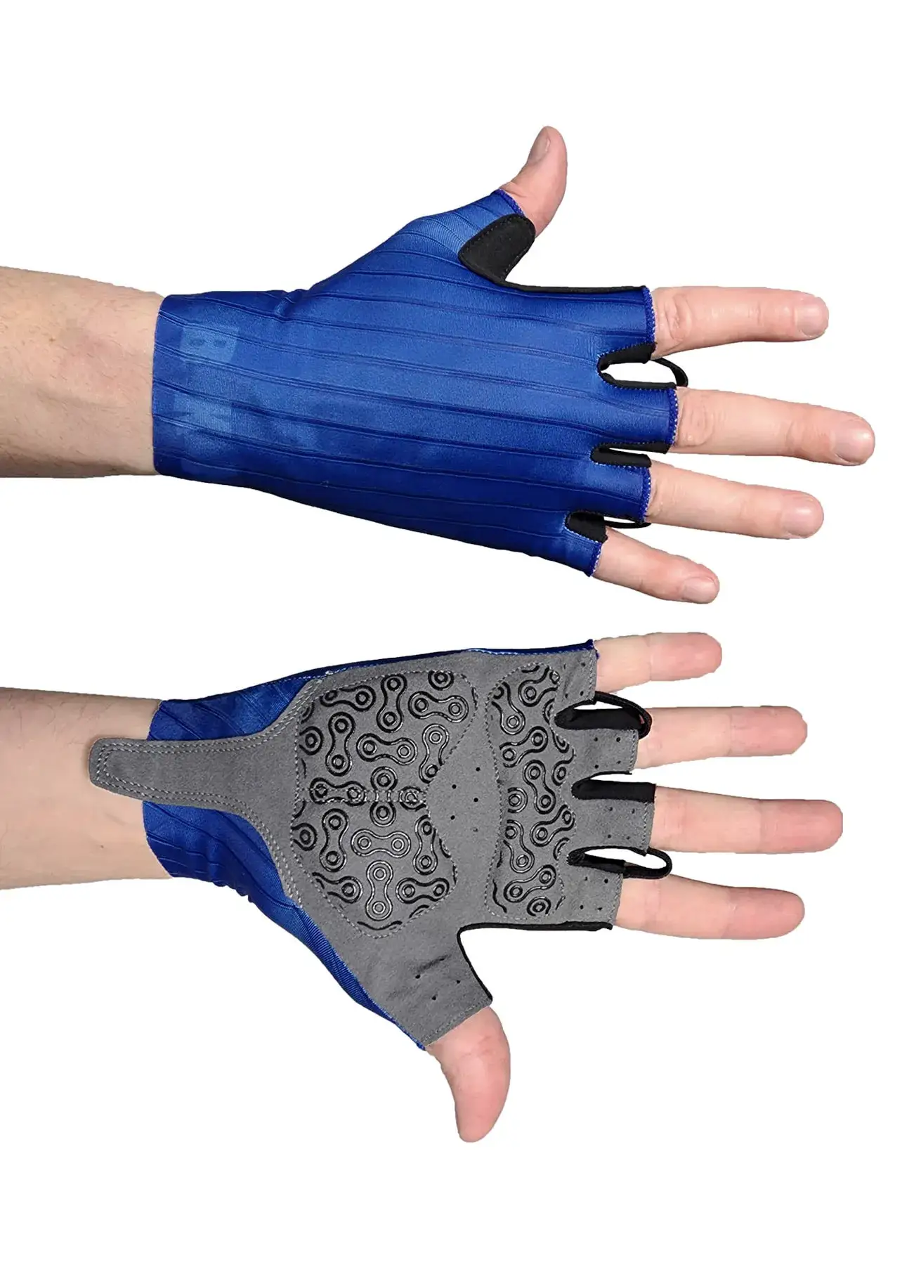 Aero Cycling Gloves Navy on bike