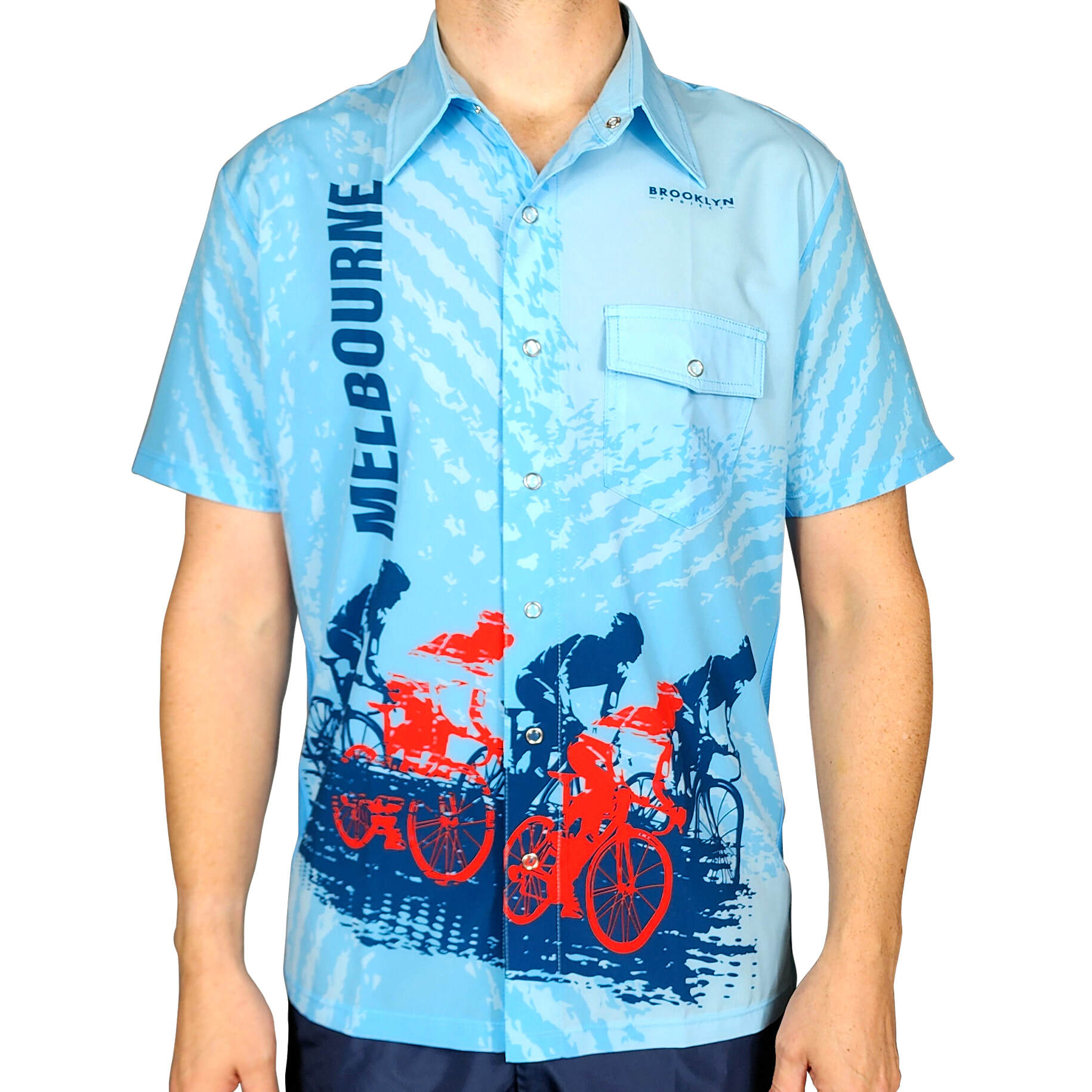 Men's Tropical Print Resort Shirt - Short Sleeve Melbourne Button-Down