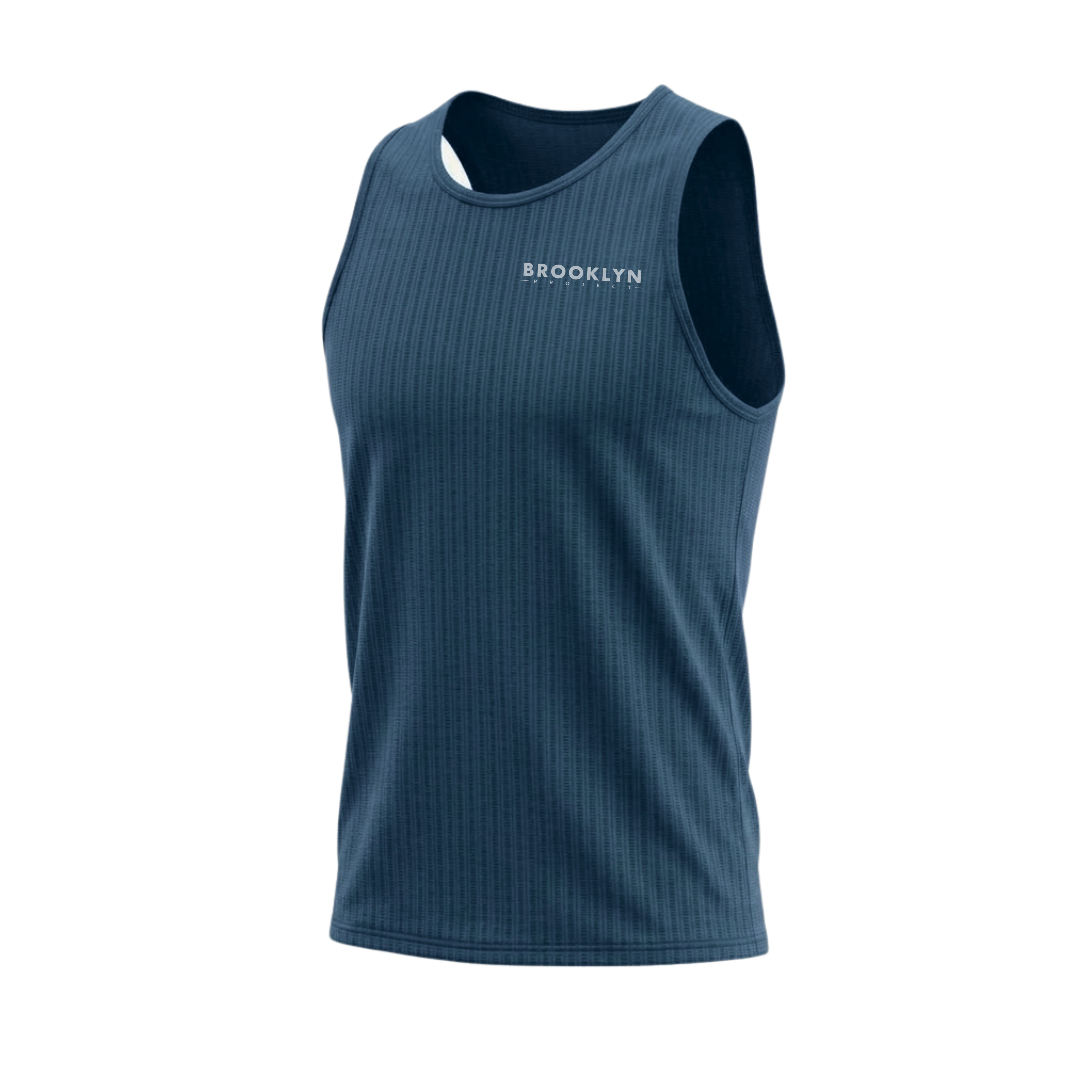 Men's Elite Lightweight Run Singlet - Breathable Technical Singlet, Petrol Blue