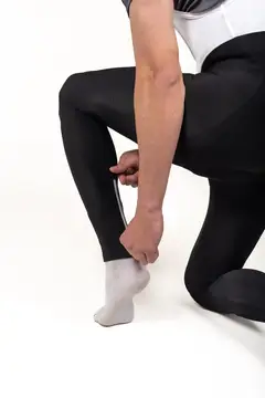 Men's Thermal Cycling Bib Tights – Winter Fleece Lined, Black