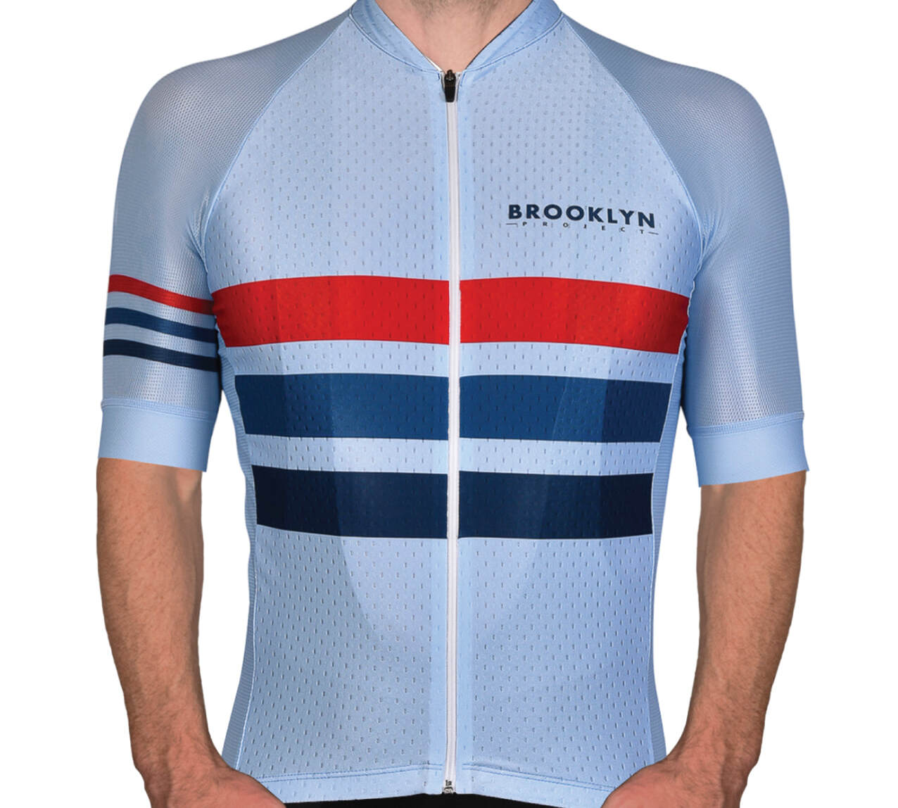 Men's Pro Cycling Jersey - Light Blue | Lightweight Performance