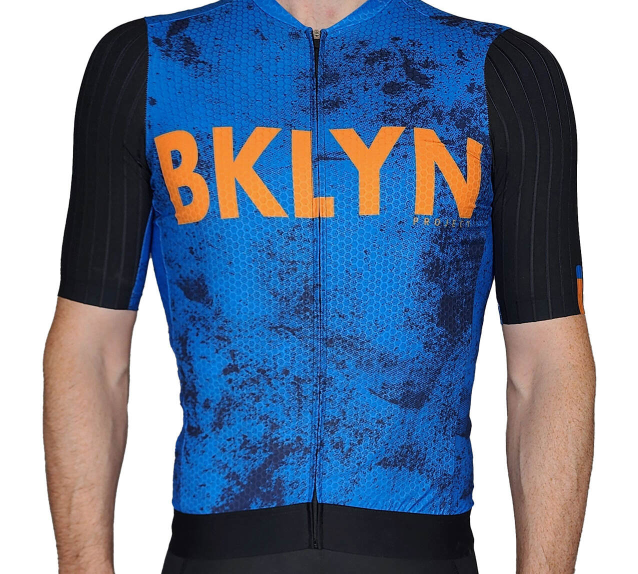 Men's Elite Aerodynamic Cycling Jersey - Blue Grunge | Pro Fit & Breathable