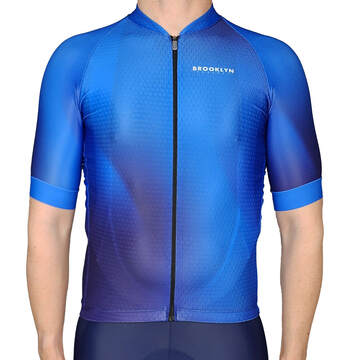 Men's Pro Cycling Jersey - Fade Cyan Blue | Lightweight Performance