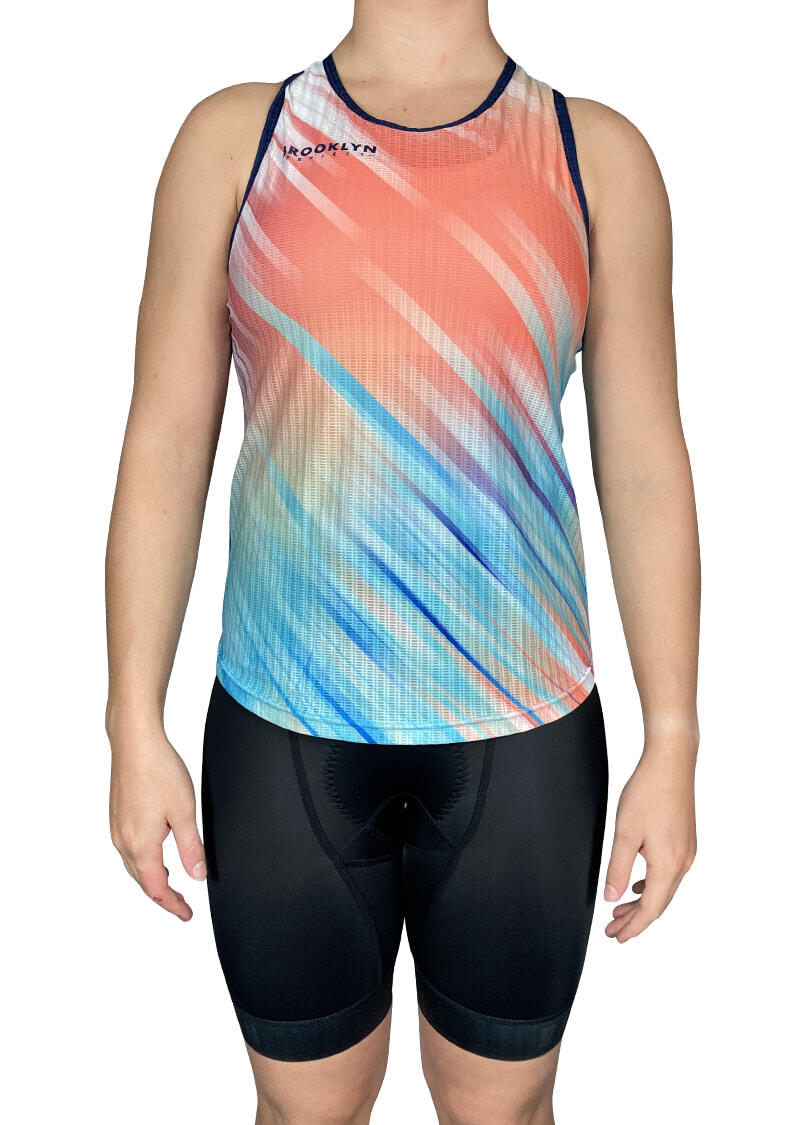 Women's Elite Lightweight Run Singlet - Breathable Technical Singlet, Multi-Colour