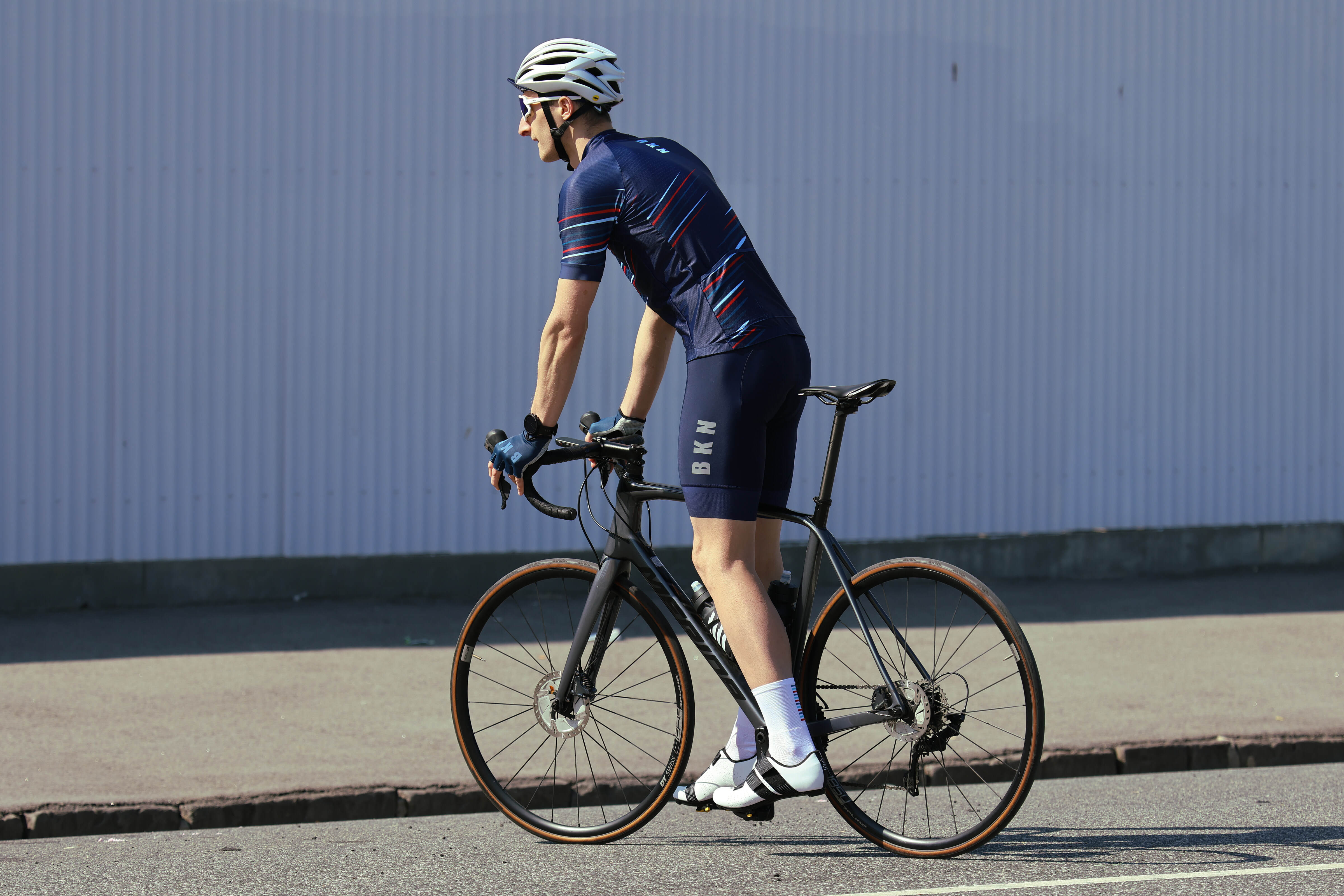 Men's Elite Performance Cycling Bibs - Premium Italian Fabric Navy