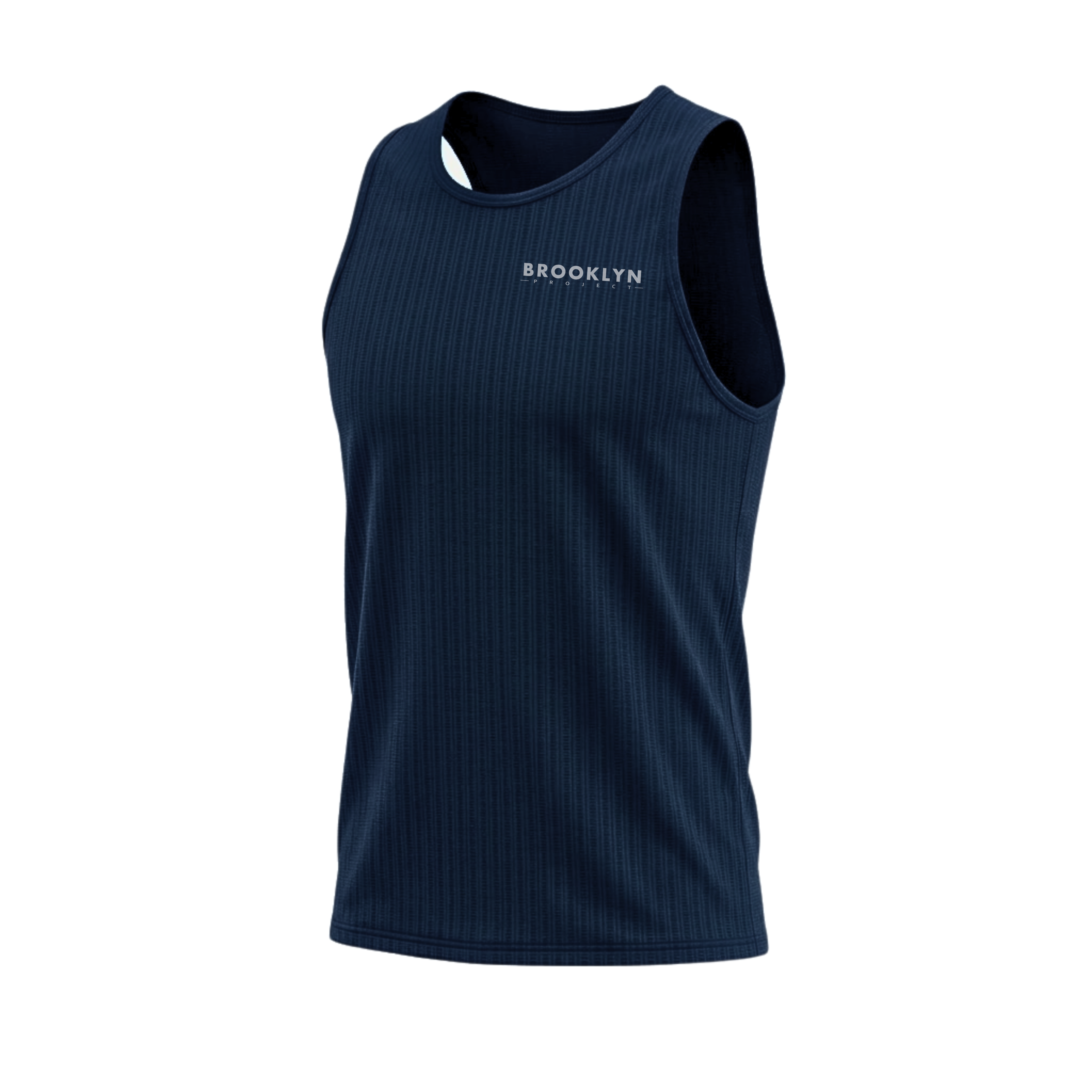 Men's Elite Lightweight Run Singlet - Breathable Technical Singlet, Navy