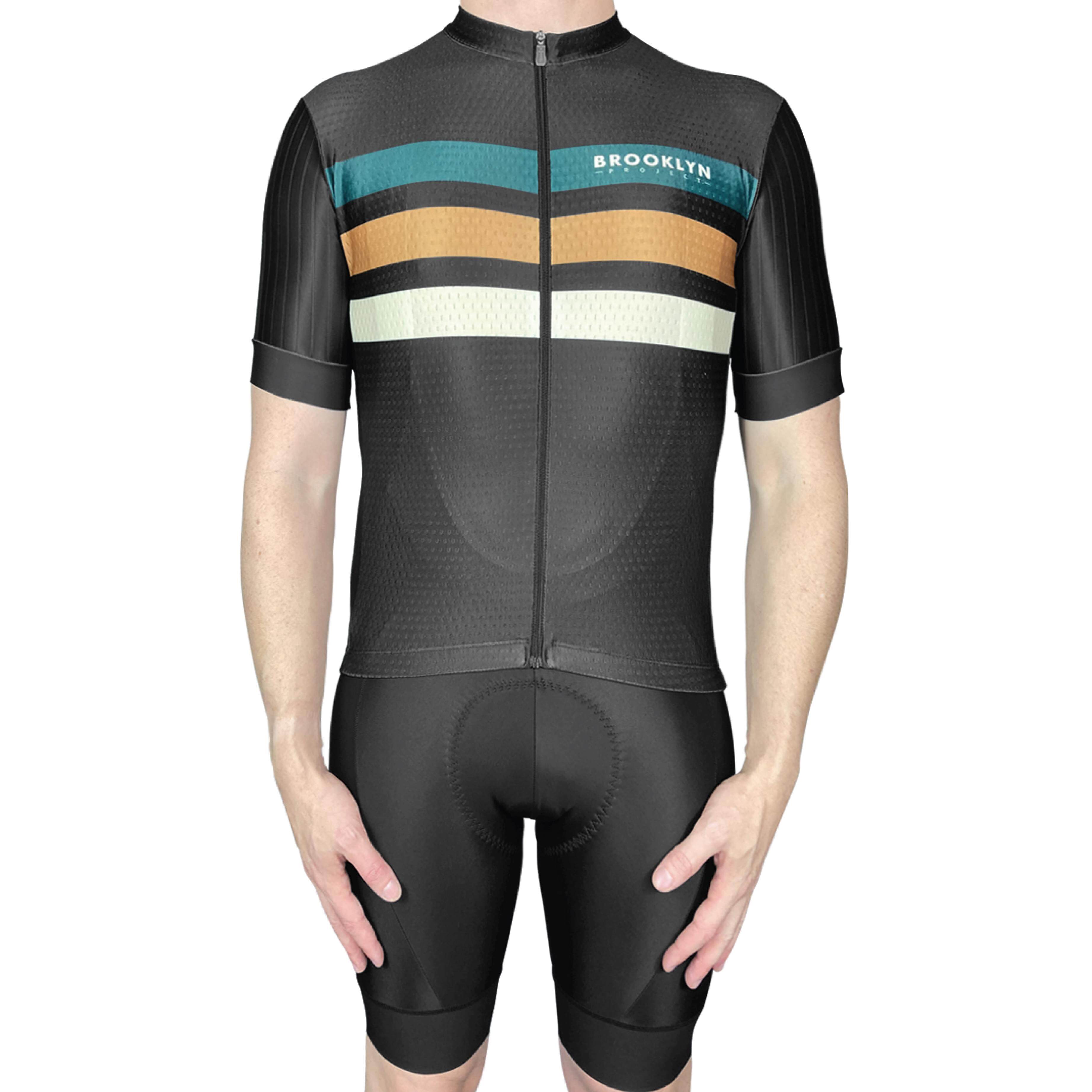 Pro Maximus Men's Cycling Bundle: Black Jersey, Bib Shorts & Socks 