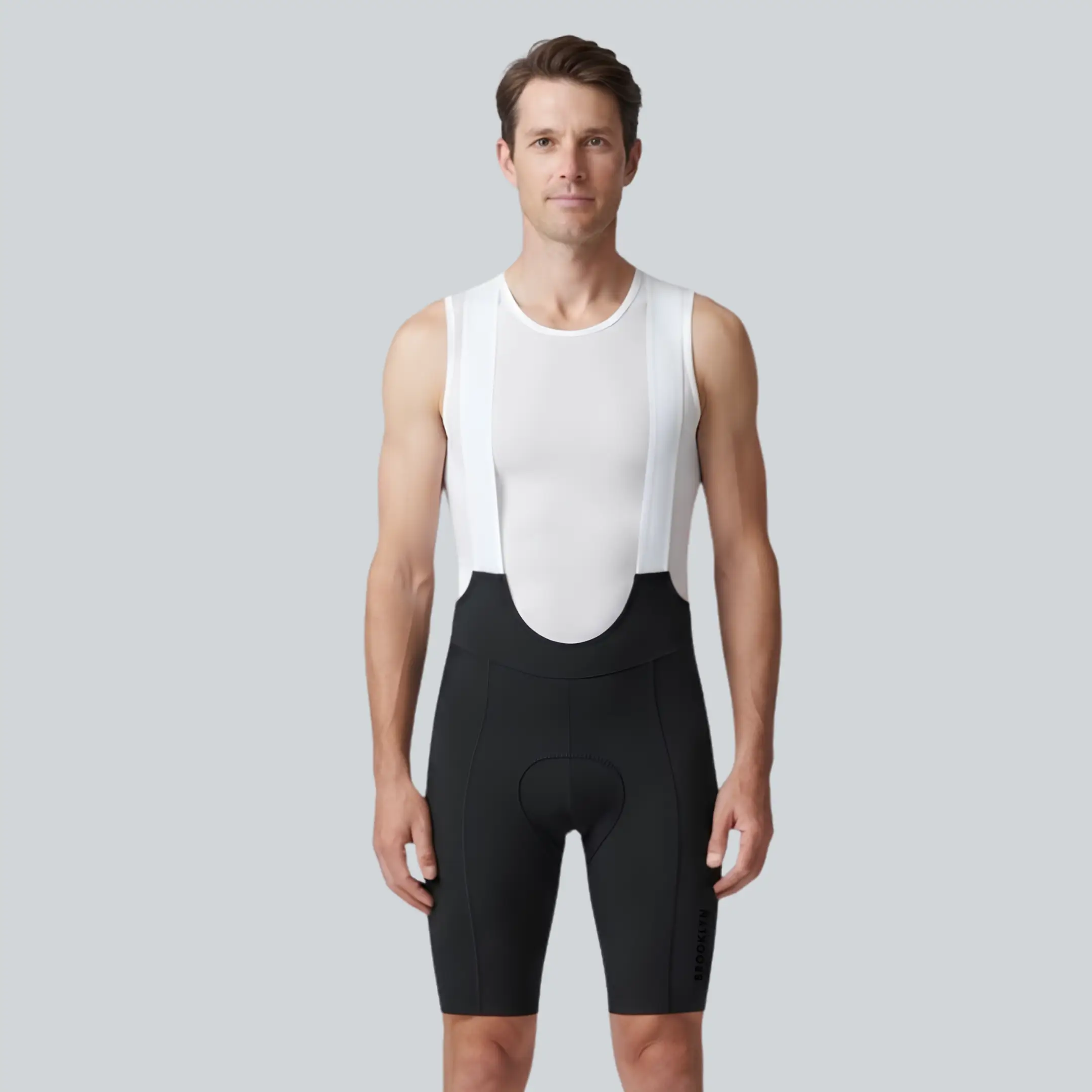 Men's Elite Performance Cycling Bibs - Premium Italian Fabric Black