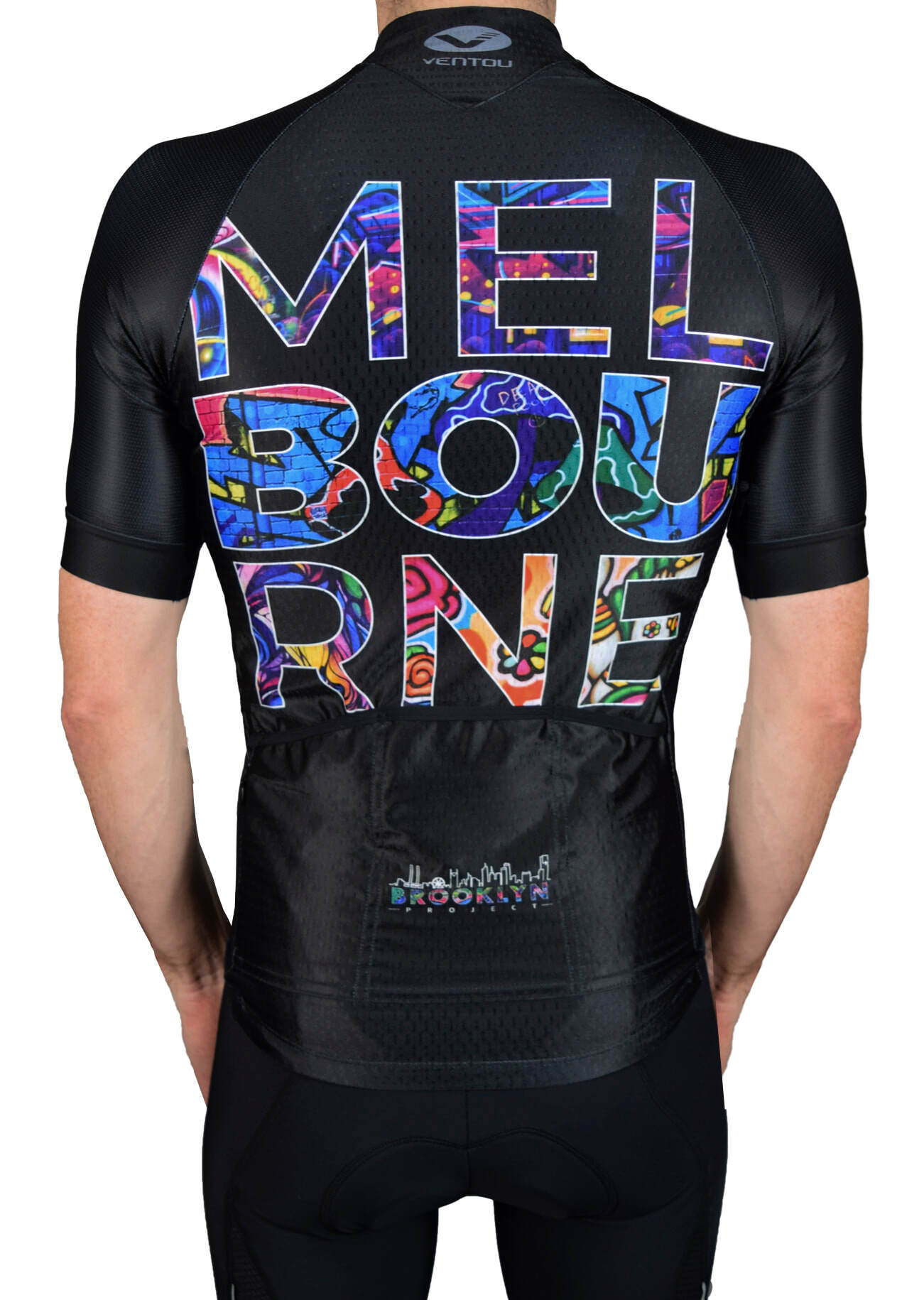 Men's Pro Cycling Jersey - Black Melbourne | Lightweight Performance