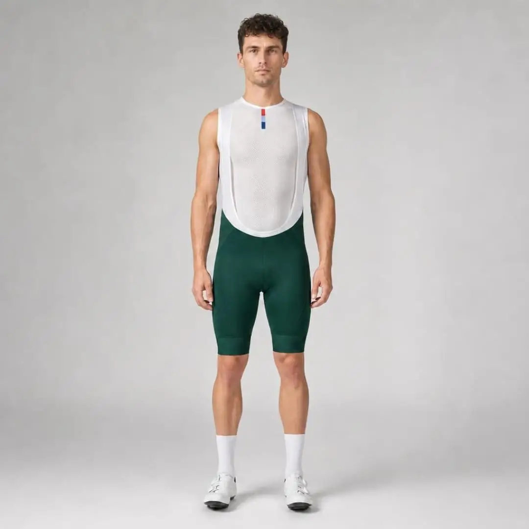 Pro Maximus Men's Cycling Bibs – Green Long Distance Bib Shorts