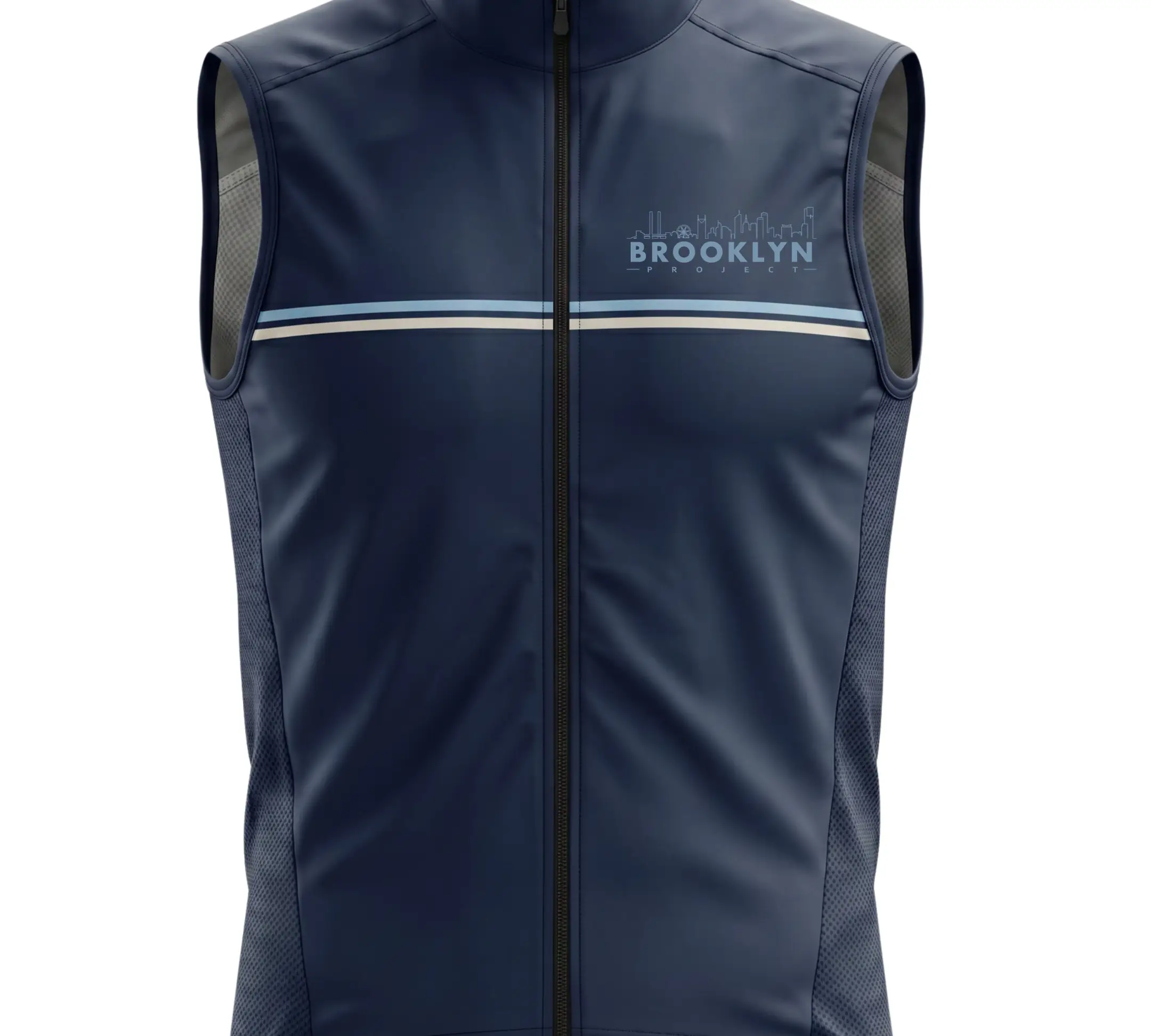 Men's Pro Water-Resistant Cycling Vest Gilet - Navy, Windproof