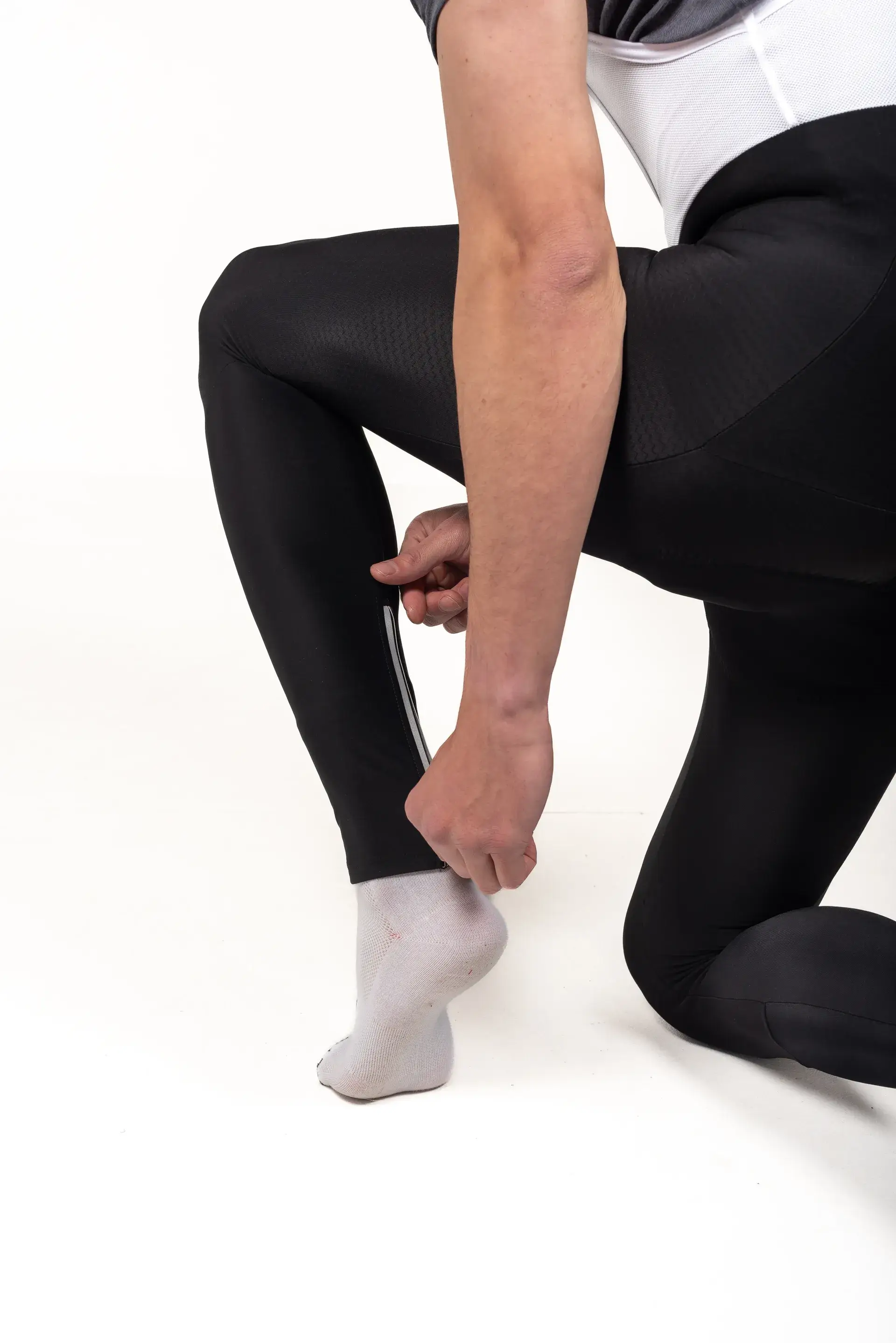 Men's Thermal Cycling Bib Tights – Winter Fleece Lined, Black