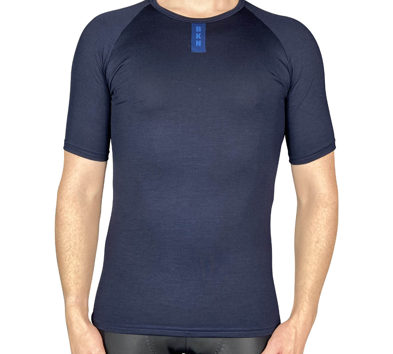 Merino Wool Tencel Cycling Undershirt Sleeved Navy