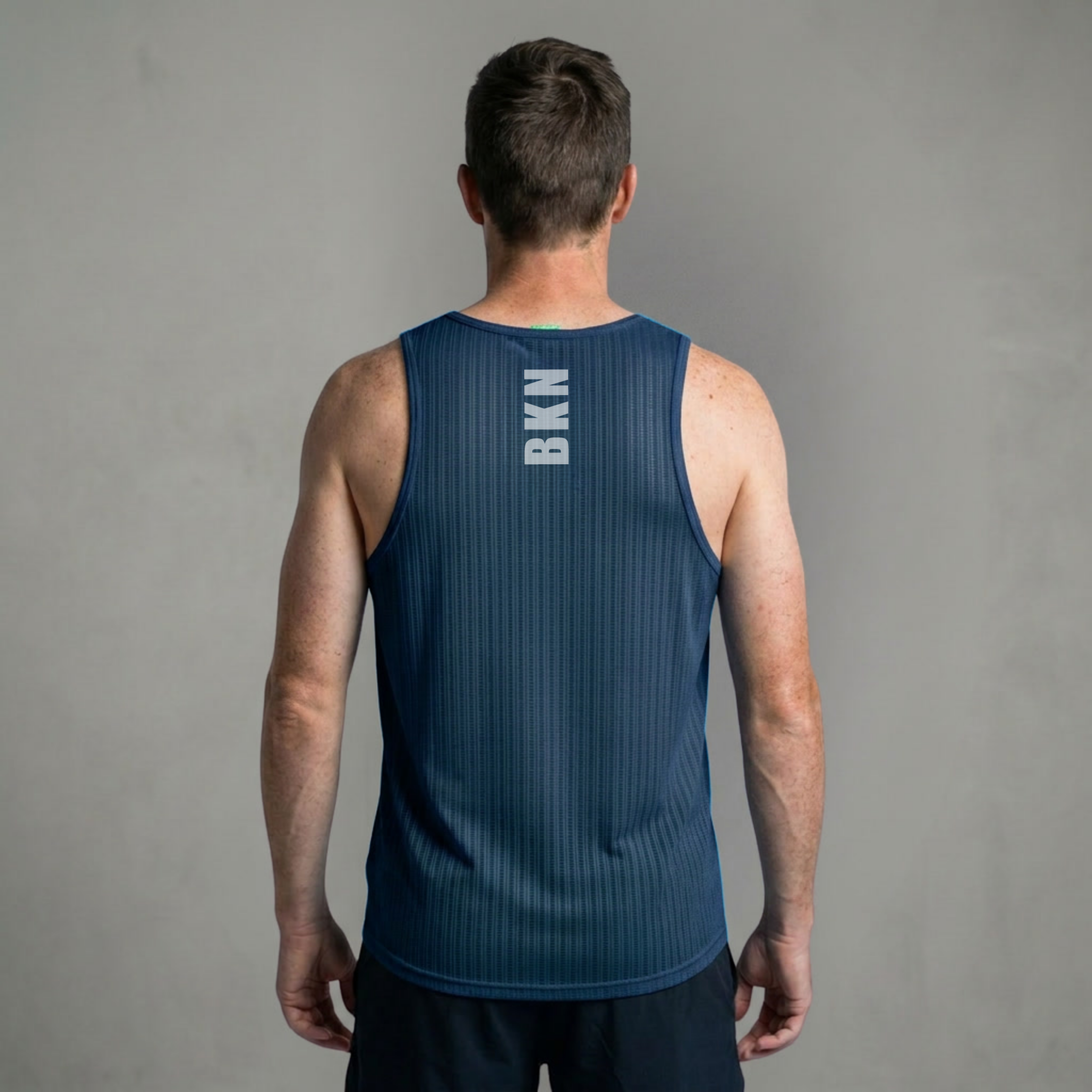 Men's Elite Lightweight Run Singlet - Breathable Technical Singlet, Petrol Blue