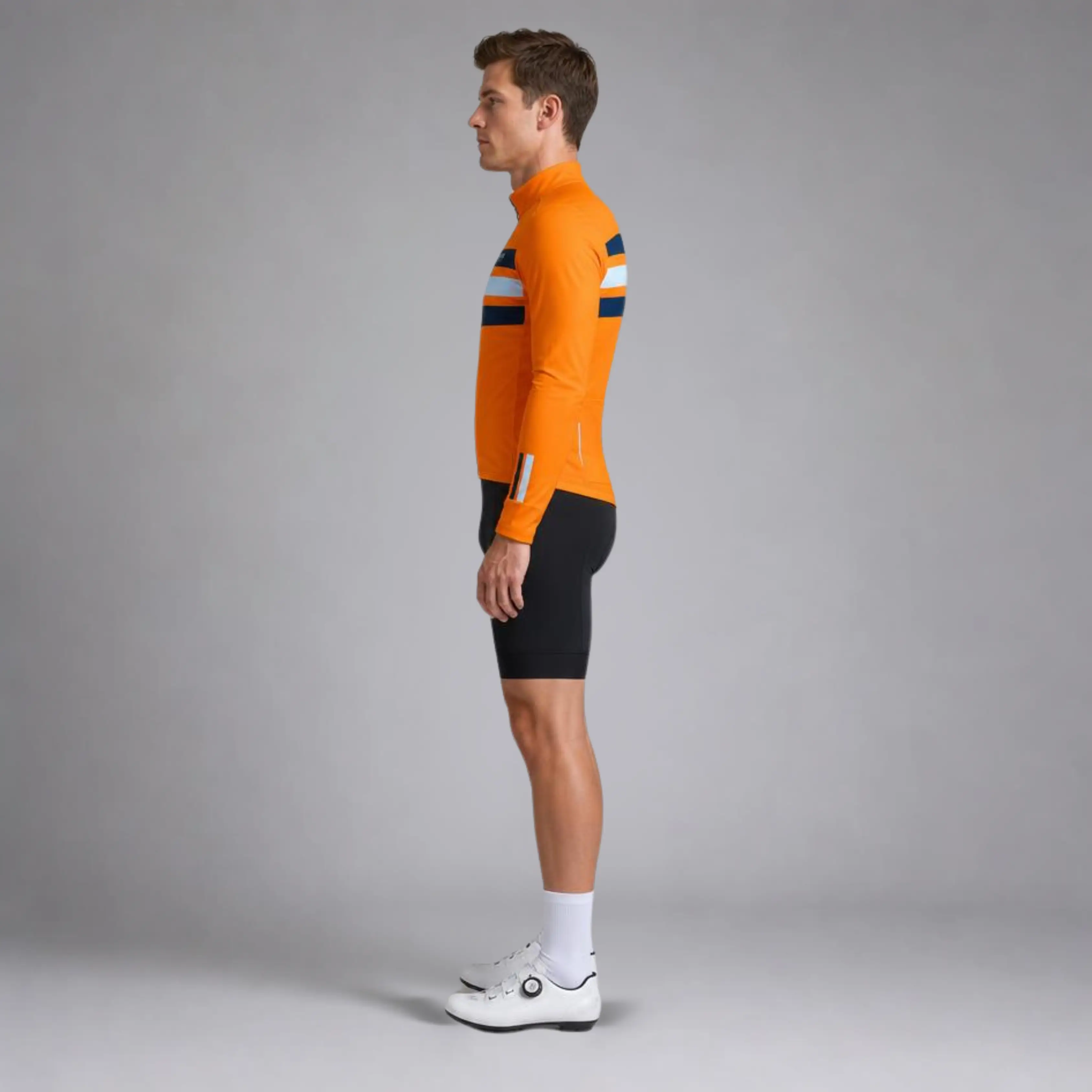 Men's Pro Thermal Cycling Jacket - Orange, Windproof