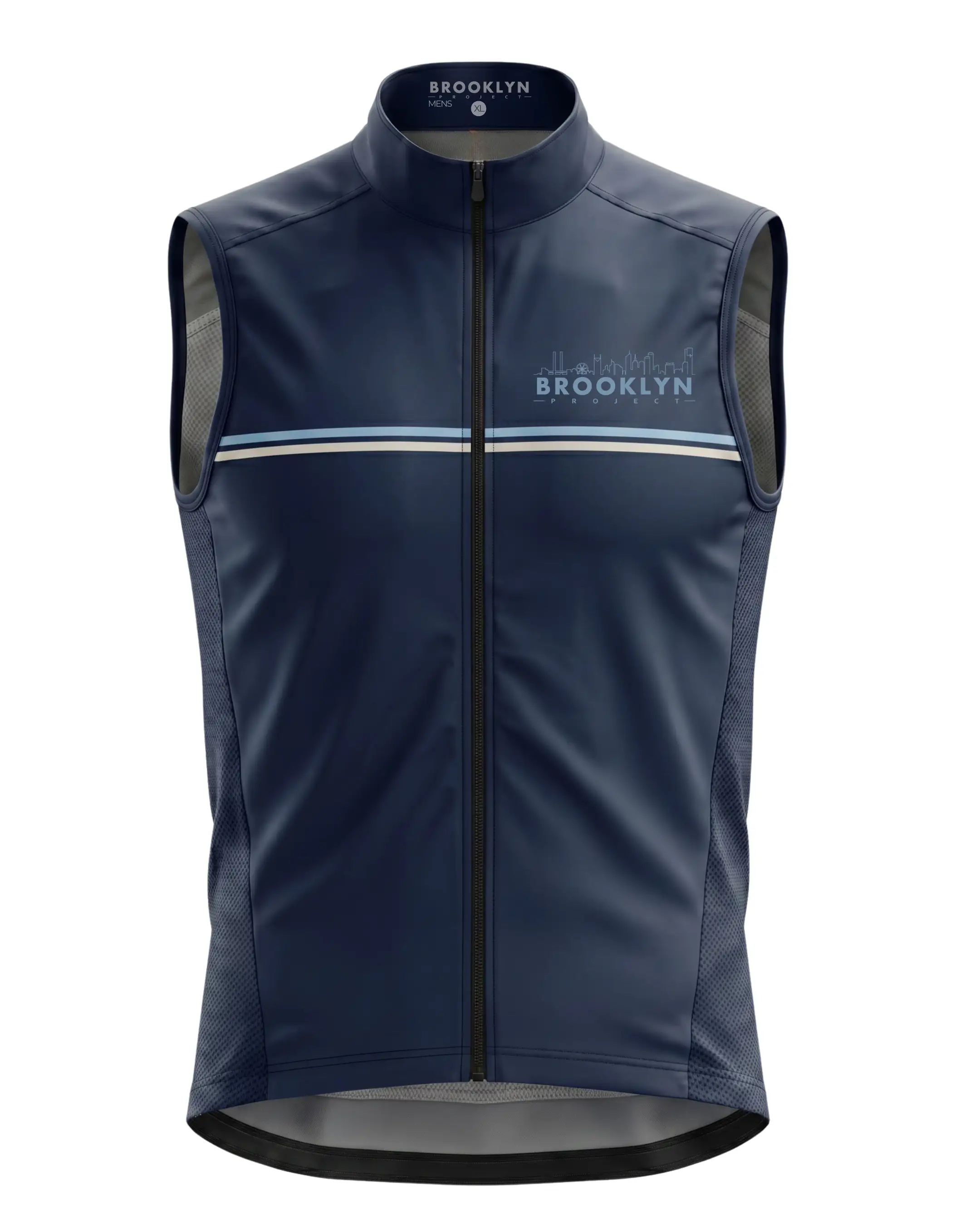 Men's Pro Water-Resistant Cycling Vest Gilet - Navy, Windproof
