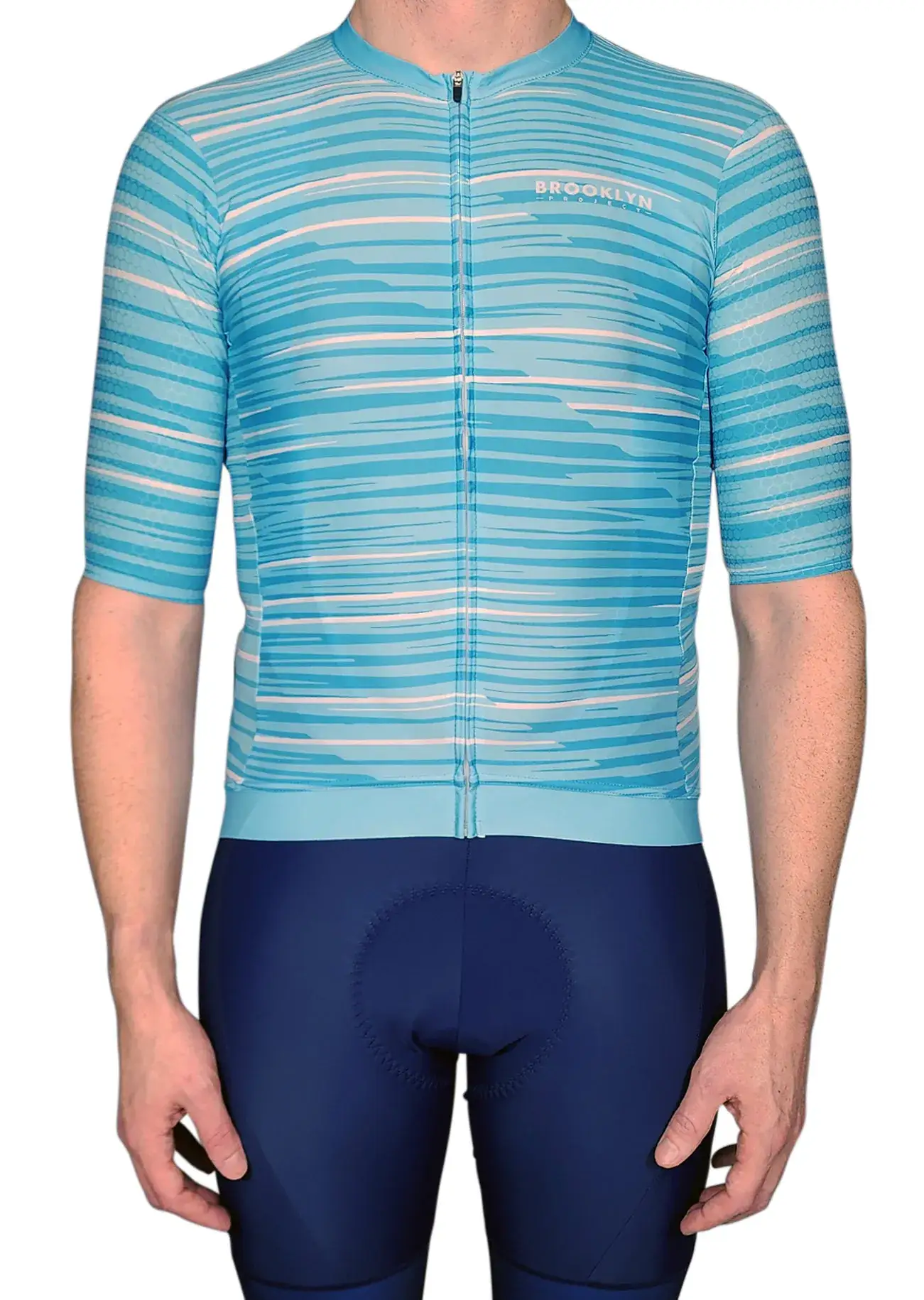 Men's Elite Aerodynamic Cycling Jersey - Light Blue | Pro Fit & Breathable