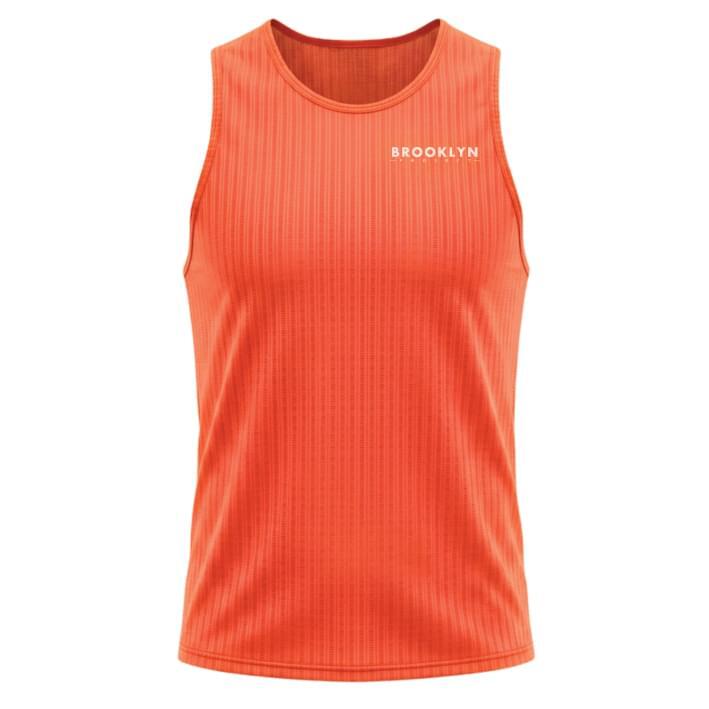 Women's Elite Lightweight Run Singlet - Breathable Technical Singlet, Orange