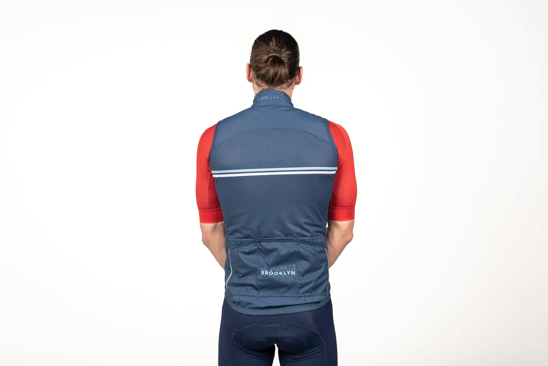 Men's Pro Water-Resistant Cycling Vest Gilet - Navy, Windproof